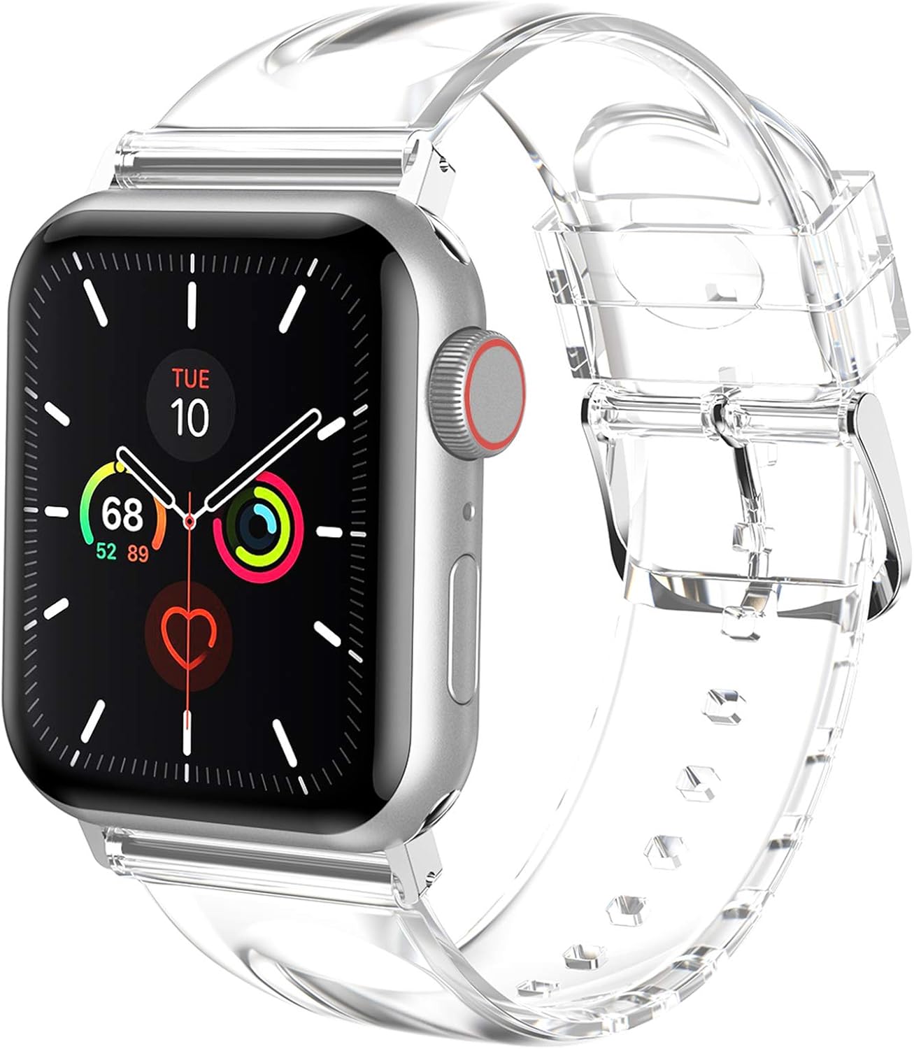 Clear Silicone iWatch Bands - Compat. with Apple Watch
