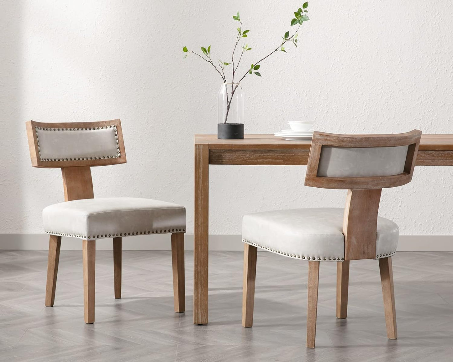 HNY Mid Century Modern Dining Chairs Set of 2 for Chic Spaces
