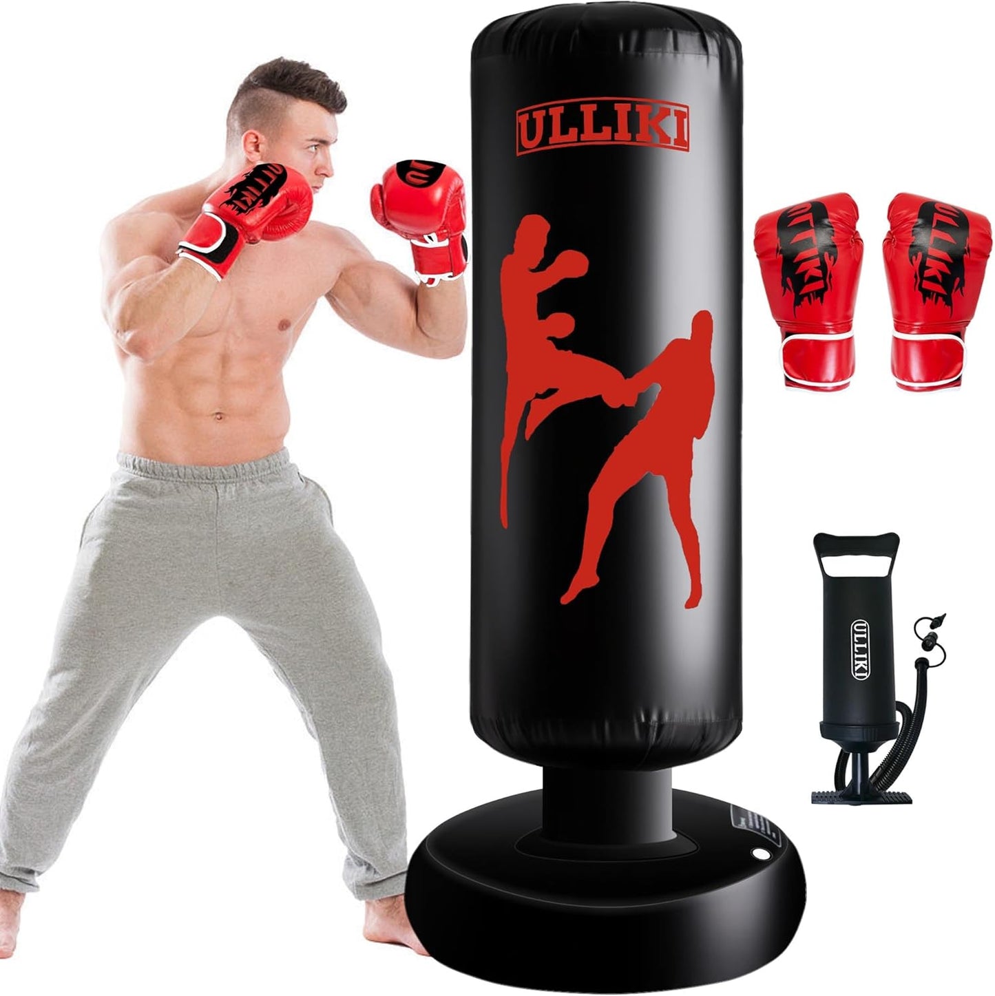 ULLIKI 67 Freestanding Punching Bag Set