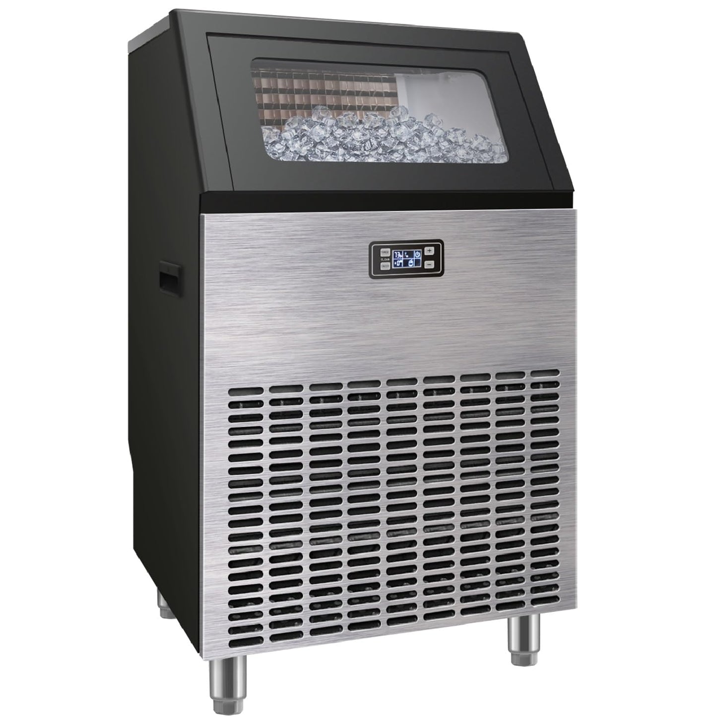 200lbs Daily Ice Production Stainless Steel Ice Maker