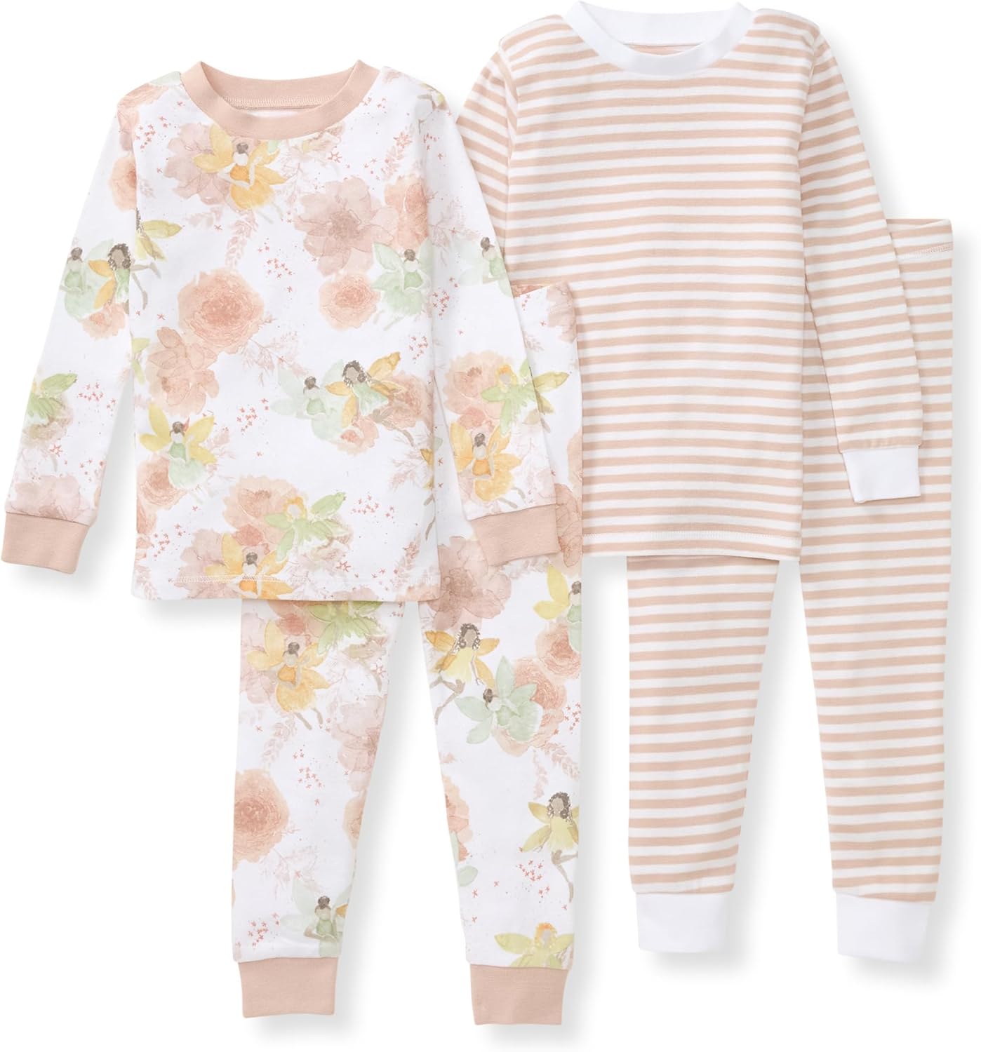 Burt's Bees Baby Girls' Organic Cotton Pajama Set for Comfort