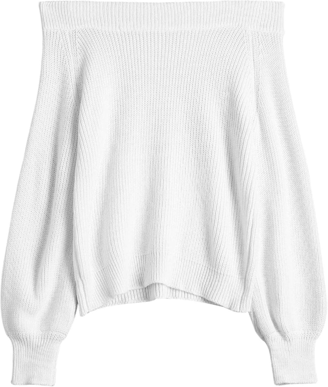 ZAFUL Off Shoulder Knit Sweater for Women - Cozy Pullover