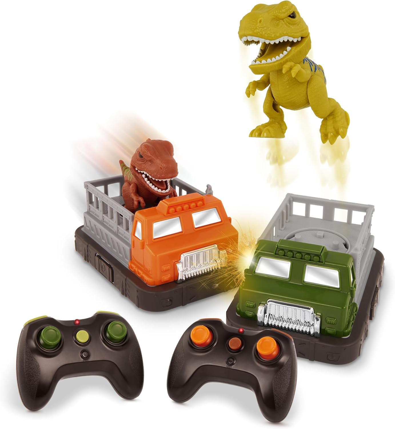 Dinosaur Duel Remote Control Bumper Cars for Thrilling Action