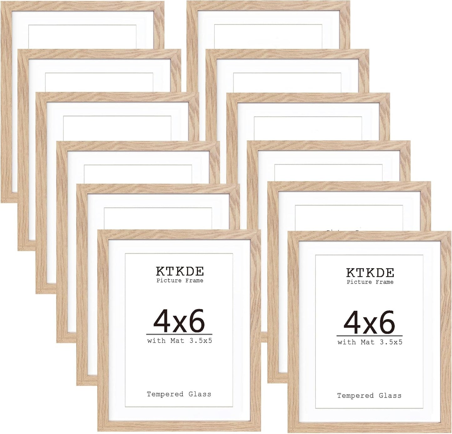 KTKDE 4x6 Picture Frame Set of 12 for Home Decor and Gifts
