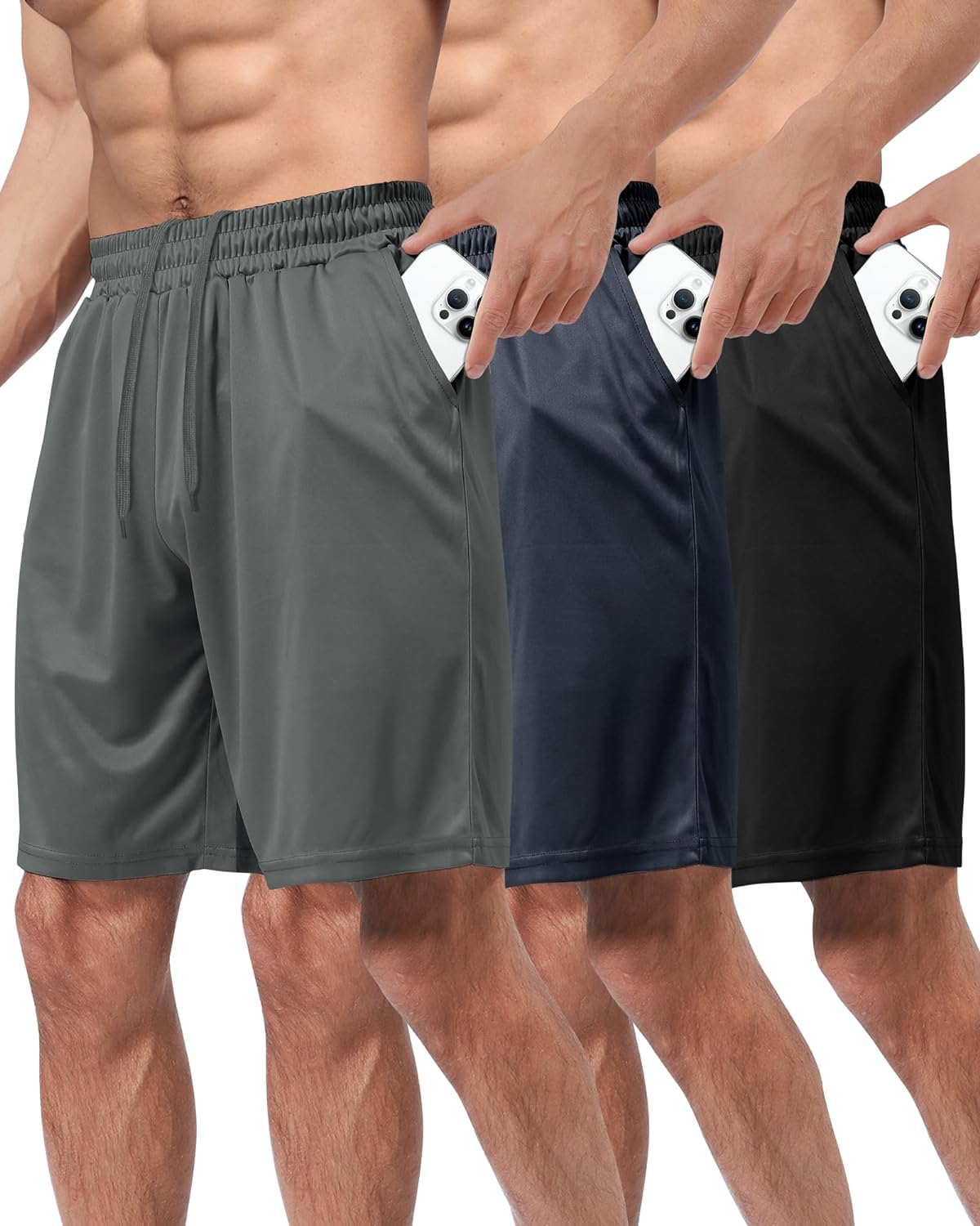 Quick Dry Basketball Mens Shorts - Lightweight Athletic Wear