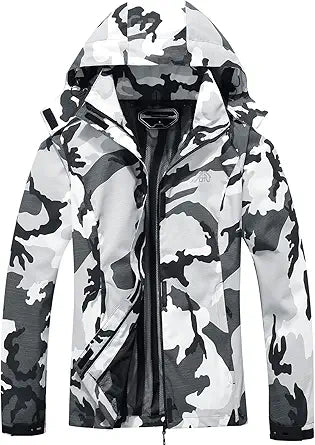 OTU Women's Waterproof Rain Jacket for Hiking and Travel