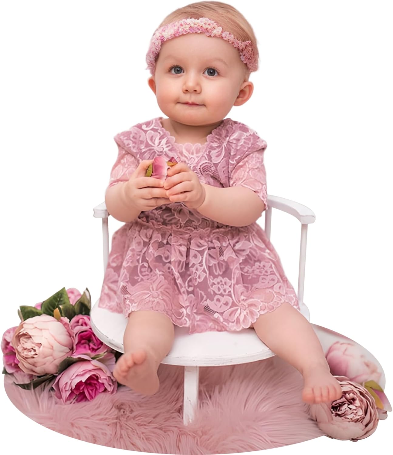 Photography Props Wooden Stool Set for Stunning Baby Photos