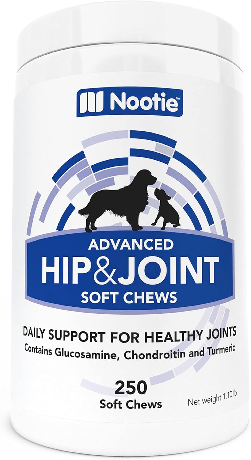 Nootie Glucosamine for Dogs - Hip and Joint Soft Chews 250 ct