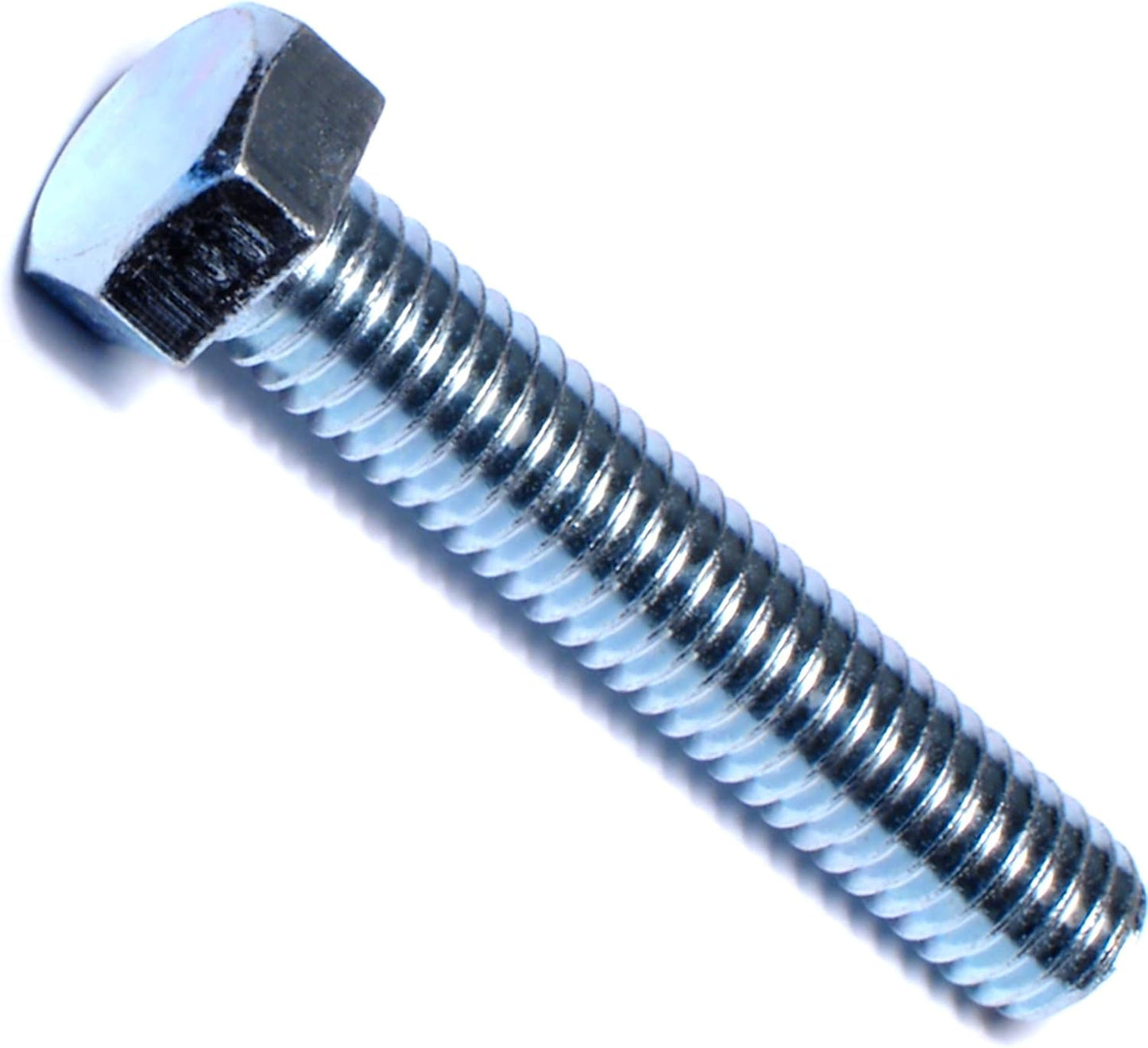 Full Thread Hex Tap Bolts 3/8-16 x 2, Piece-100, Zinc Finish