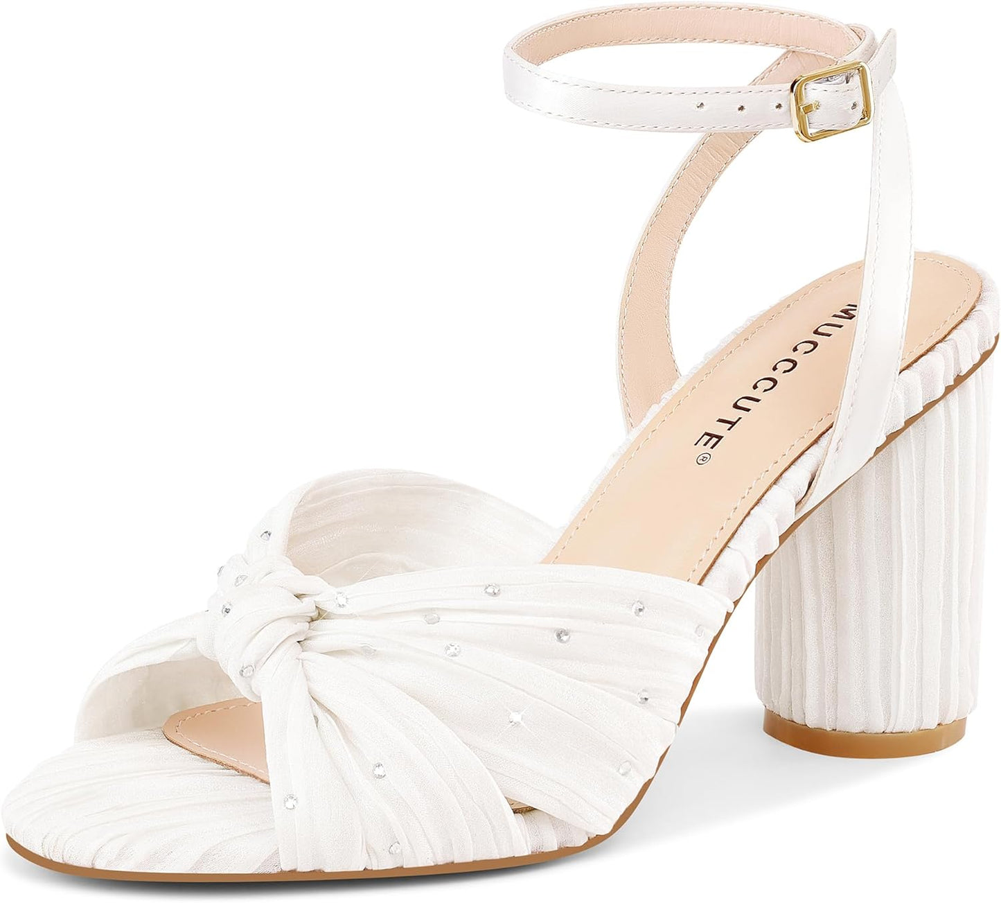 Chic Bow Knot Heeled Sandals for Weddings and Parties
