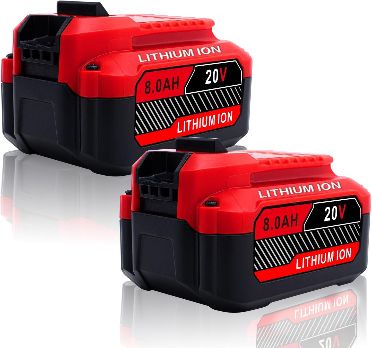 Upgrade 2-Pack 20V 8.0Ah Replacement for Craftsman Batteries