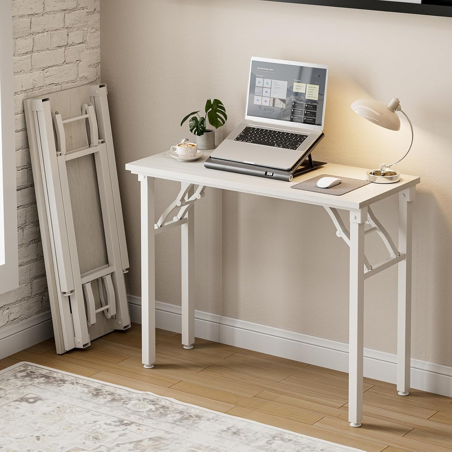Frylr Small Folding Computer Desk for Compact Spaces and Crafting