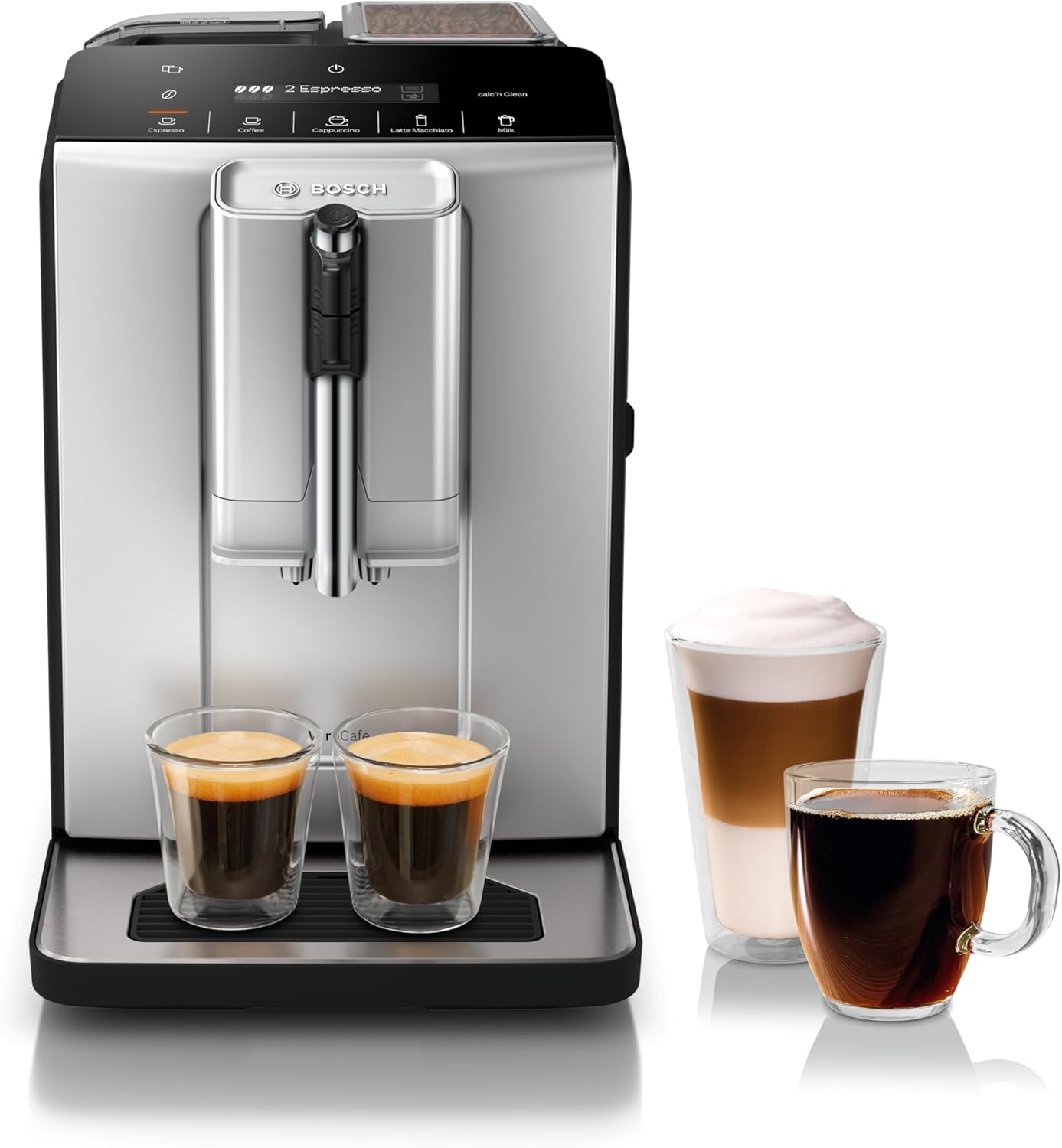 Bosch 300 Series Espresso Machine: OneTouch Milk Options!
