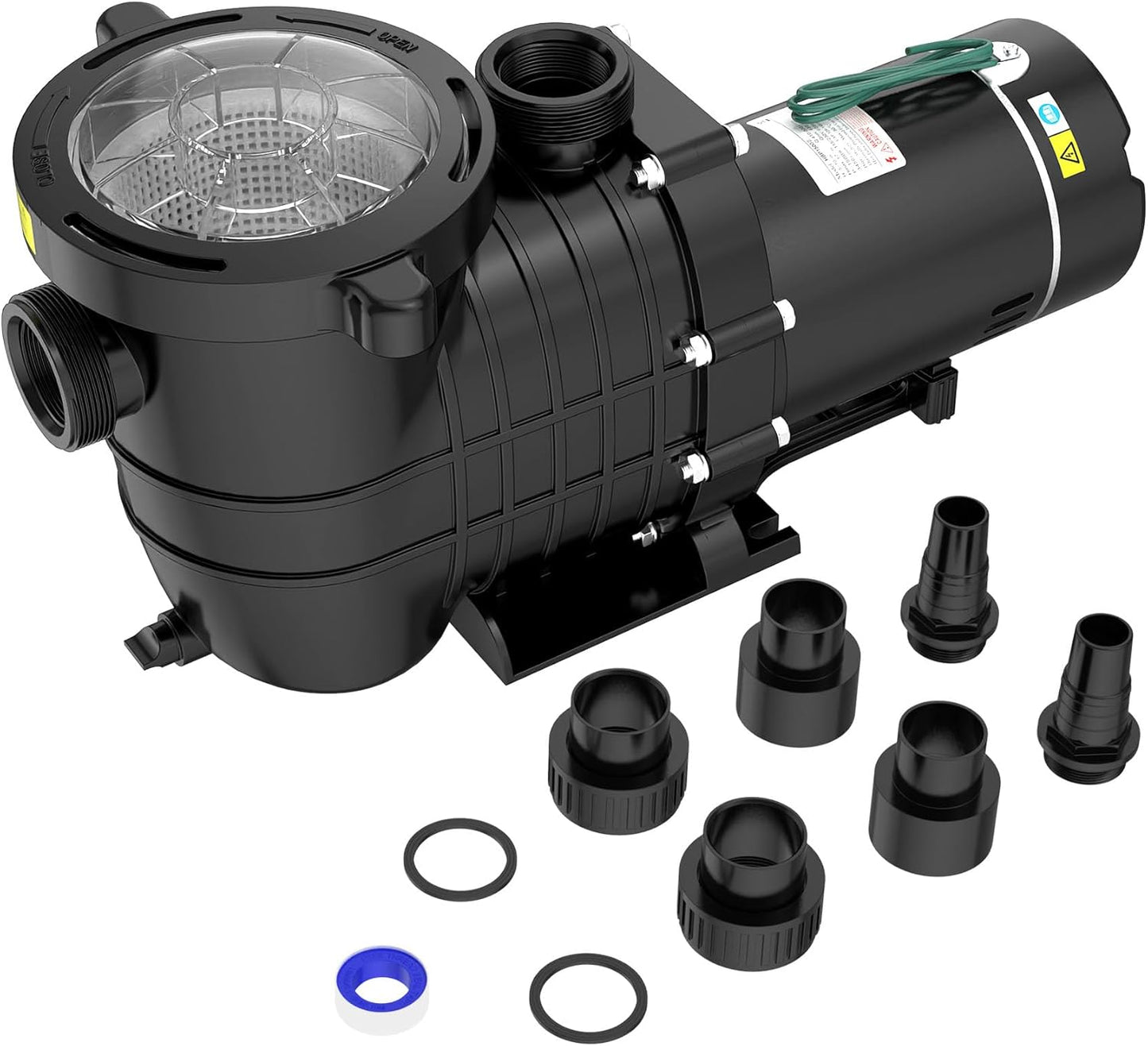 Seeutek 2.0 HP Pool Pump for Above Ground & Inground Pools