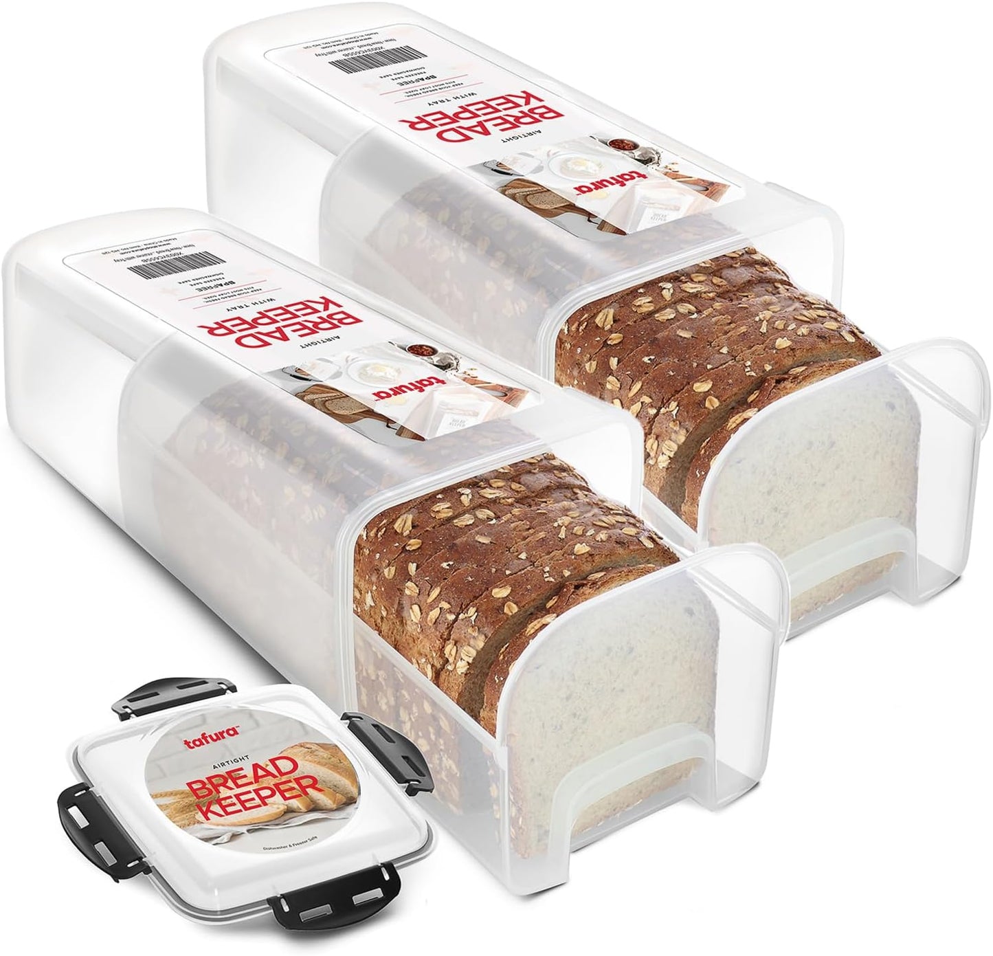 Tafura Bread Storage Container - Airtight Holder for Freshness