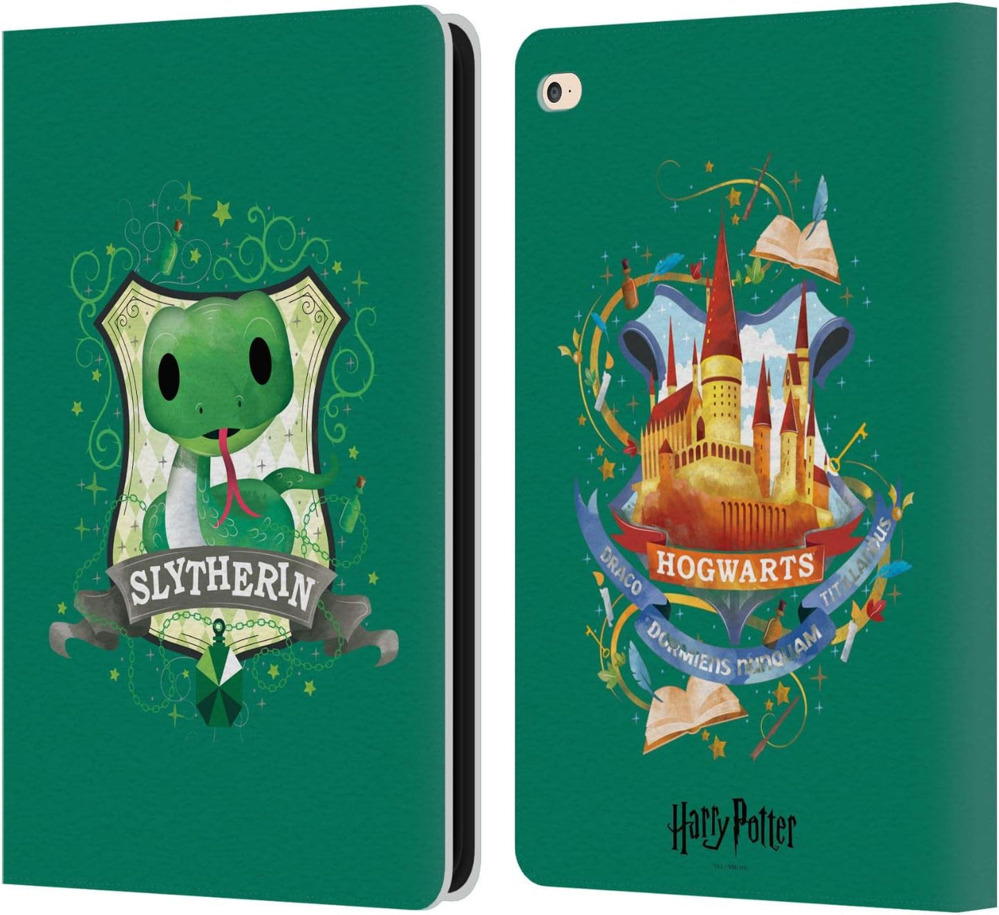 Harry Potter Slytherin Deathly Hallows II Leather Wallet Case