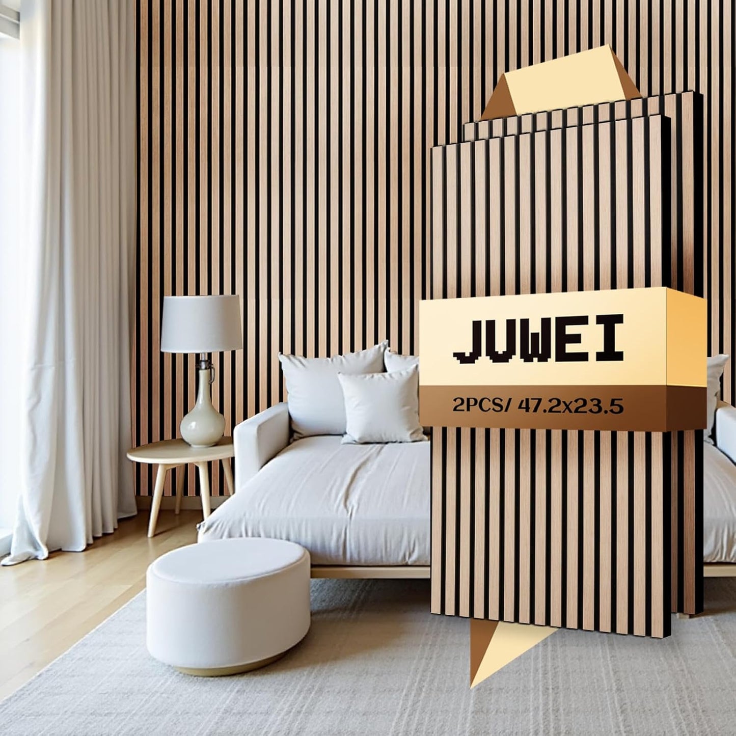 Wood Slat Acoustic Panels for Noise Reduction & Modern Decor