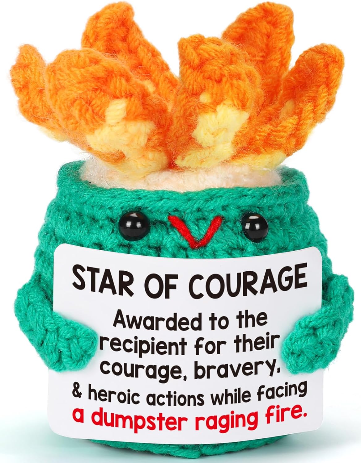 Brave Desk Hero - Funny Crochet Plush