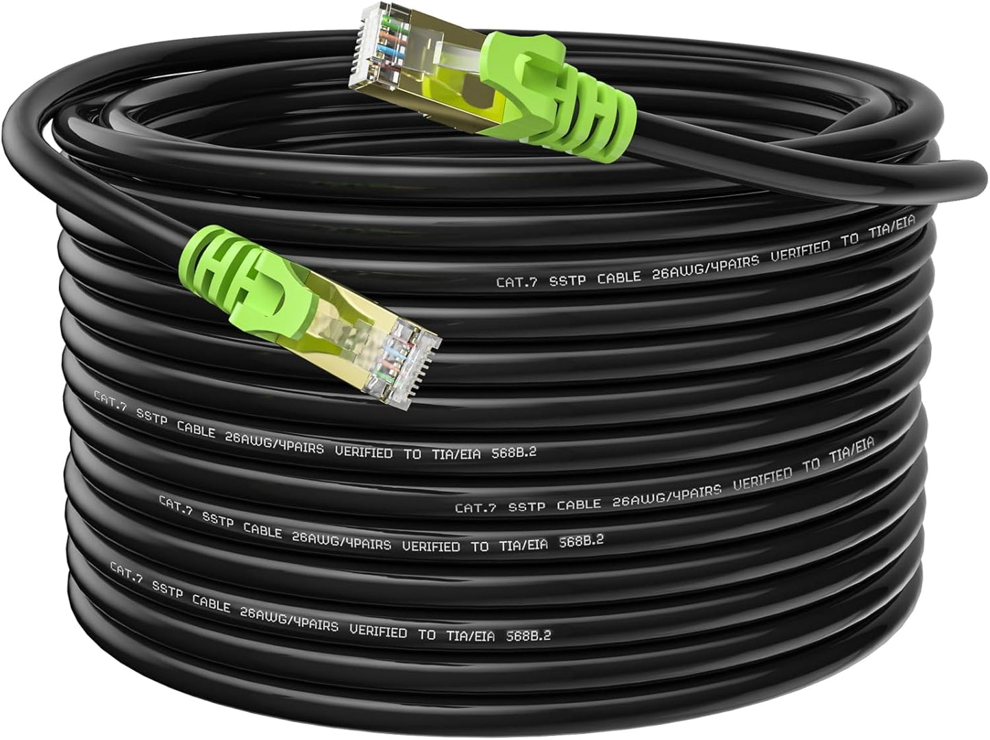 Outdoor Cat 7 Ethernet Cable 150ft for High-Speed Networking
