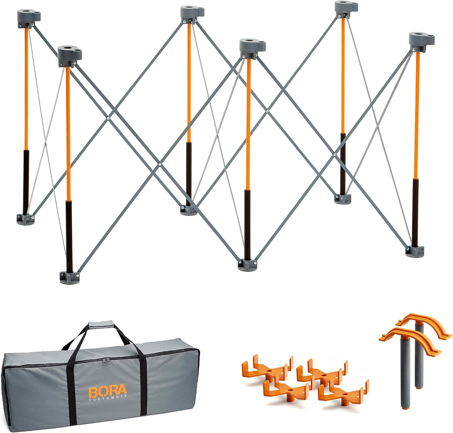 Bora Centipede Folding Work Table - Heavy Duty Steel 1500 lb Capacity