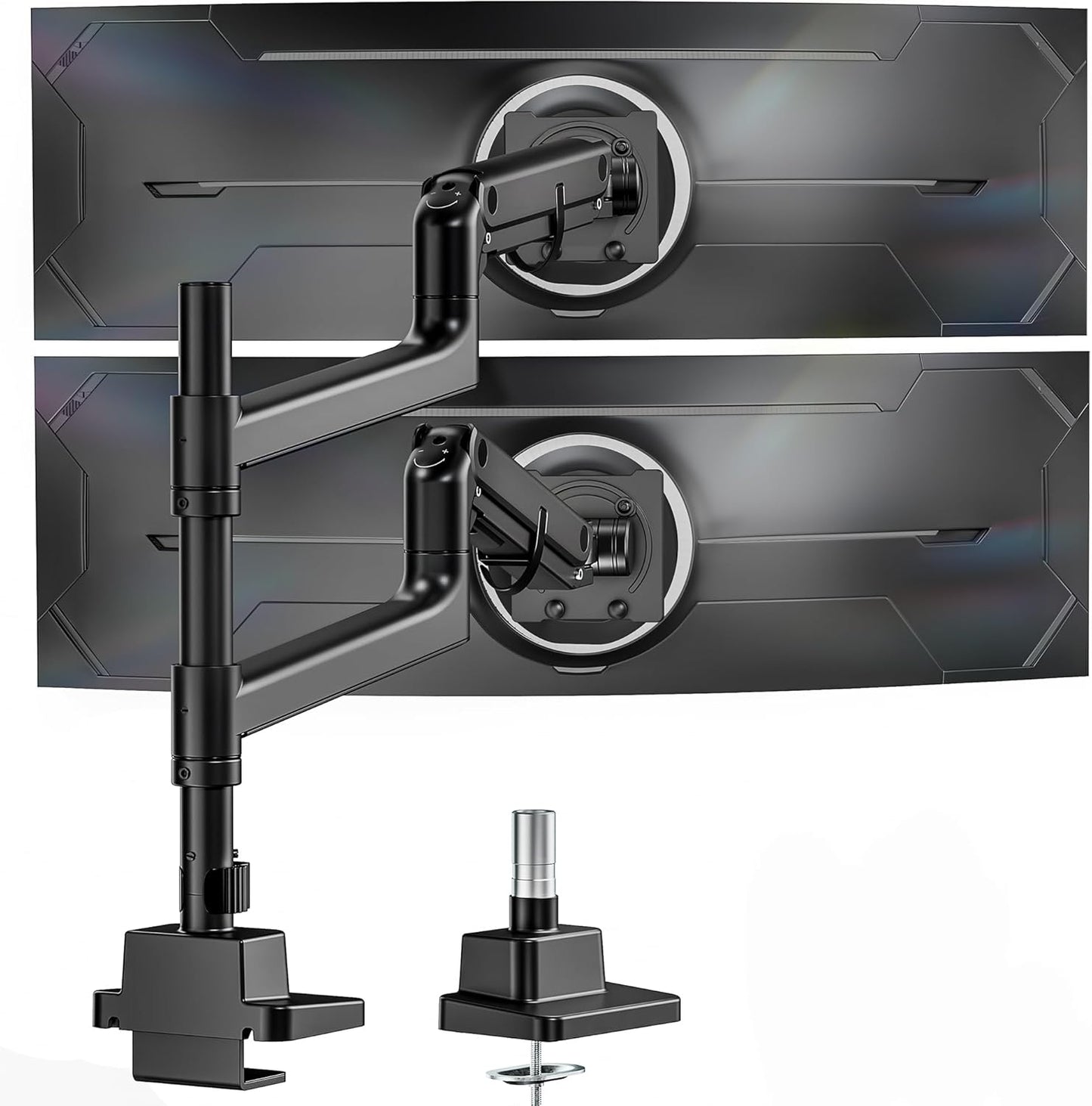monTEK Dual Monitor Arm for 57in Ultrawide Screens - Adjustable