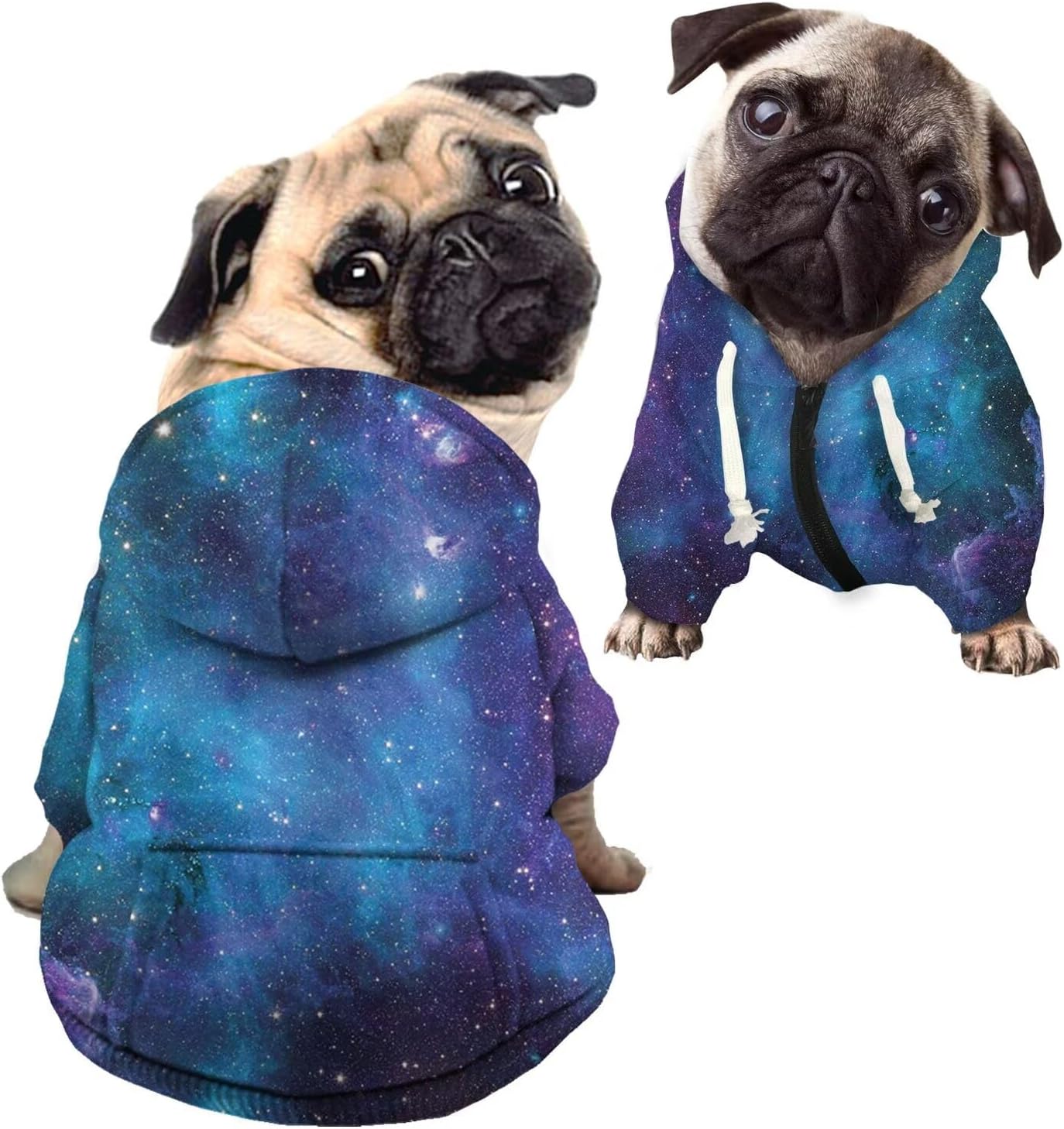 Starry Night Nebula Dog Sweatshirt - Soft & Warm