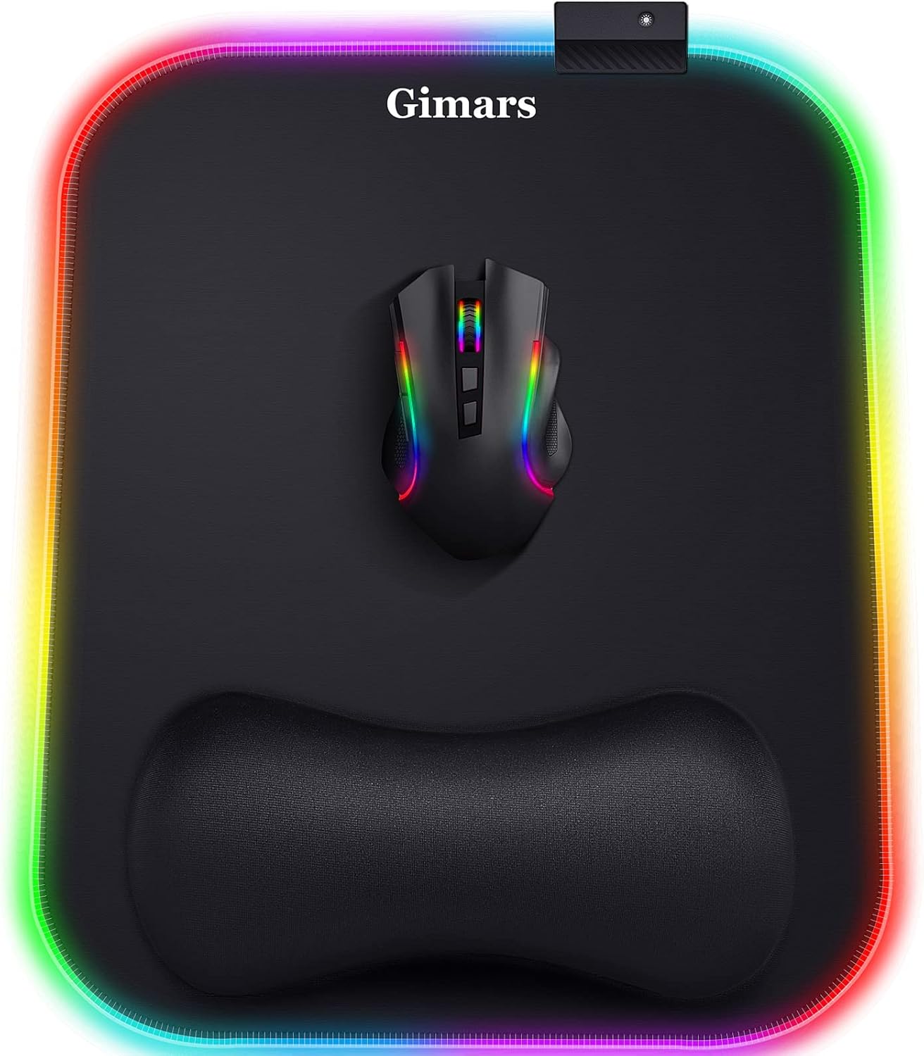 RGB Mouse Pad with Wrist Support - Elevate Your Gaming!