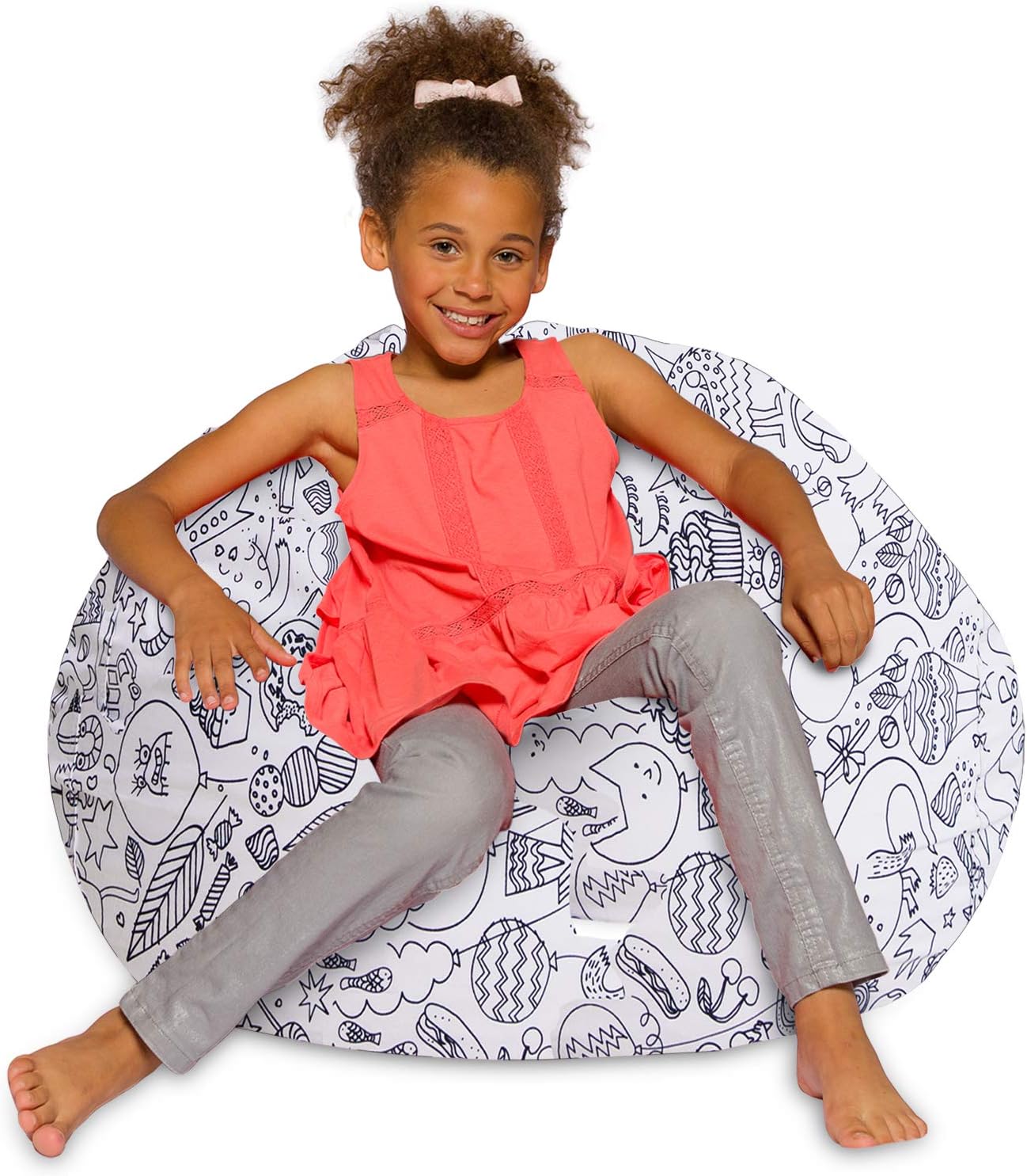 Posh Creations Bean Bag Chair for Kids, Teens, and Adults