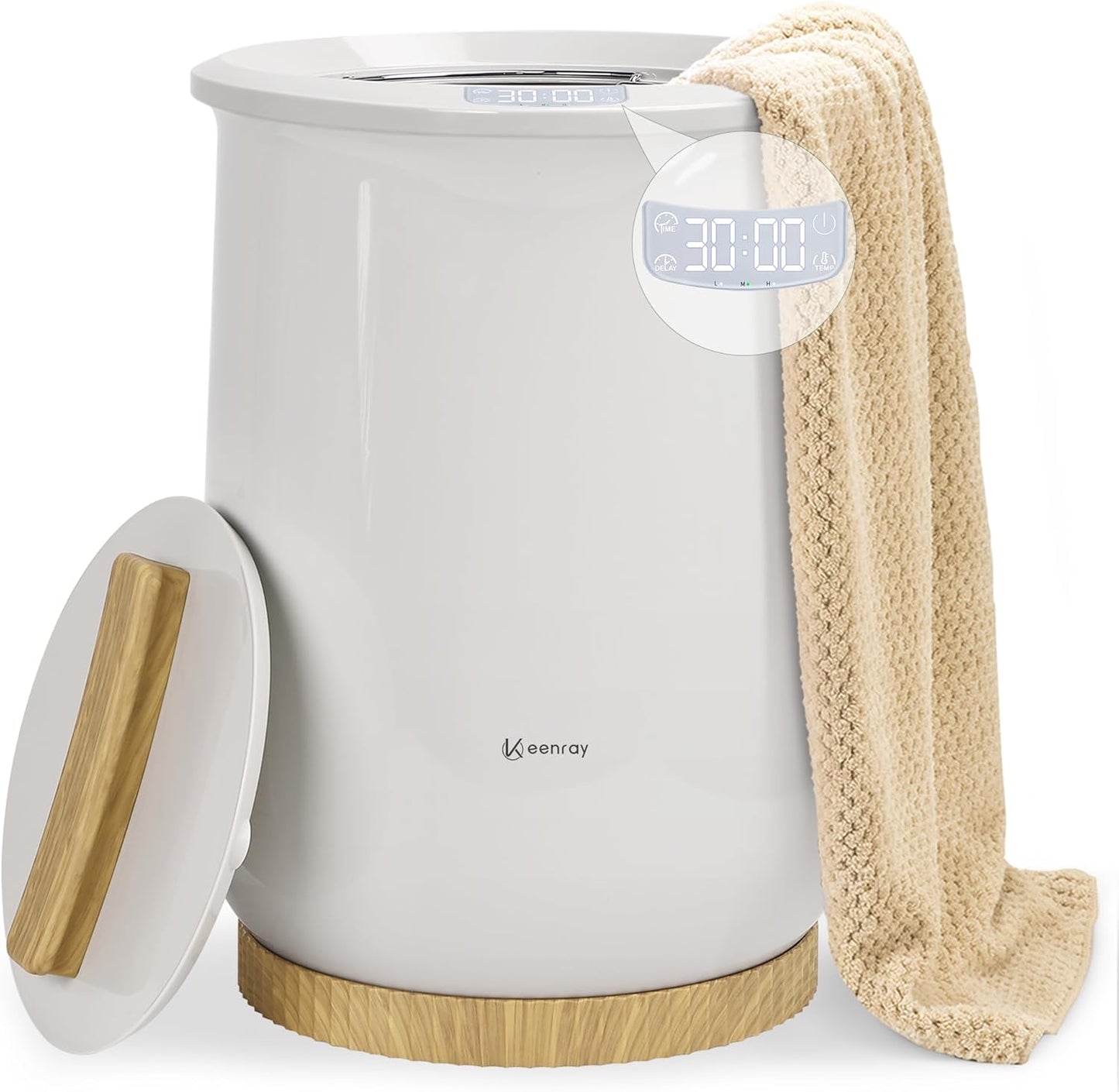 Keenray Upgraded Towel Warmer Bucket with Smart Timer Features
