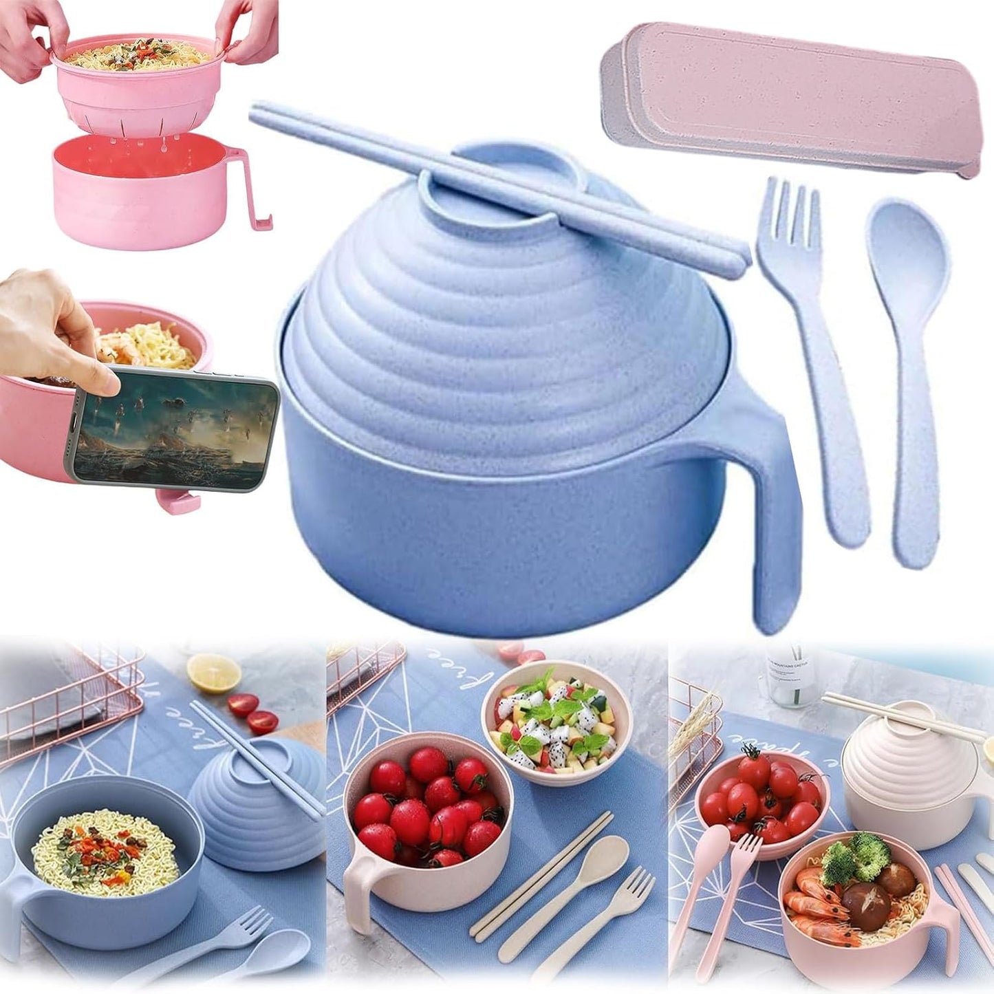 Ultimate Ramen Bowl Set - Conveniently Compact!
