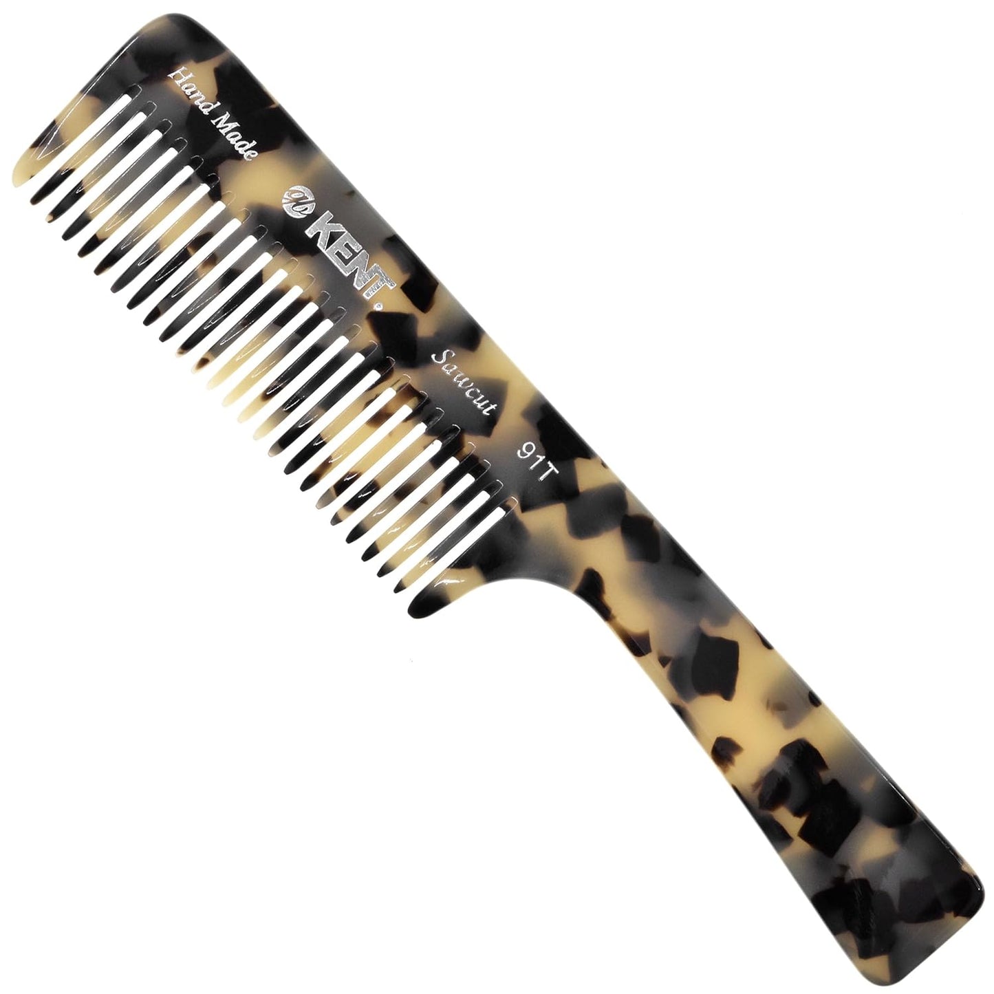 Kent 91T Wide Tooth Detangler Comb for Curly and Wavy Hair