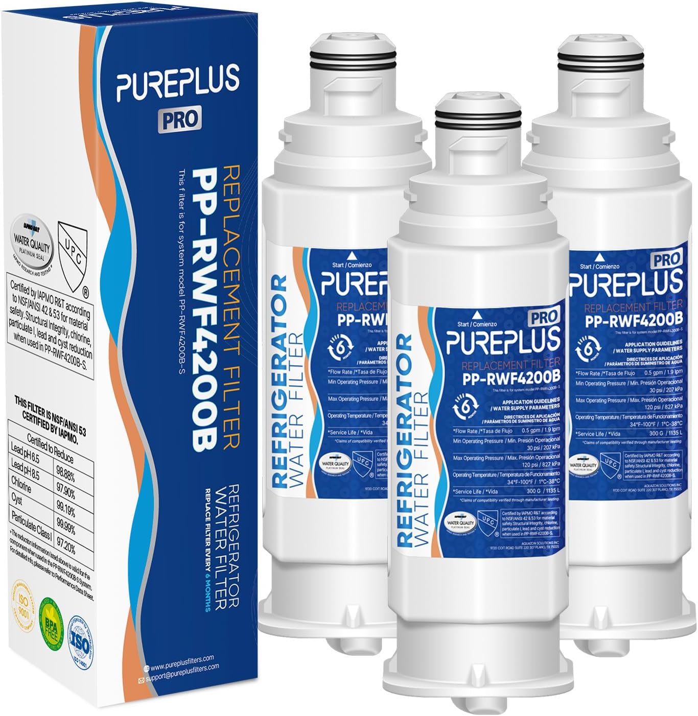 PUREPLUS DA97-17376B Water Filter Replacement for Samsung Fridges