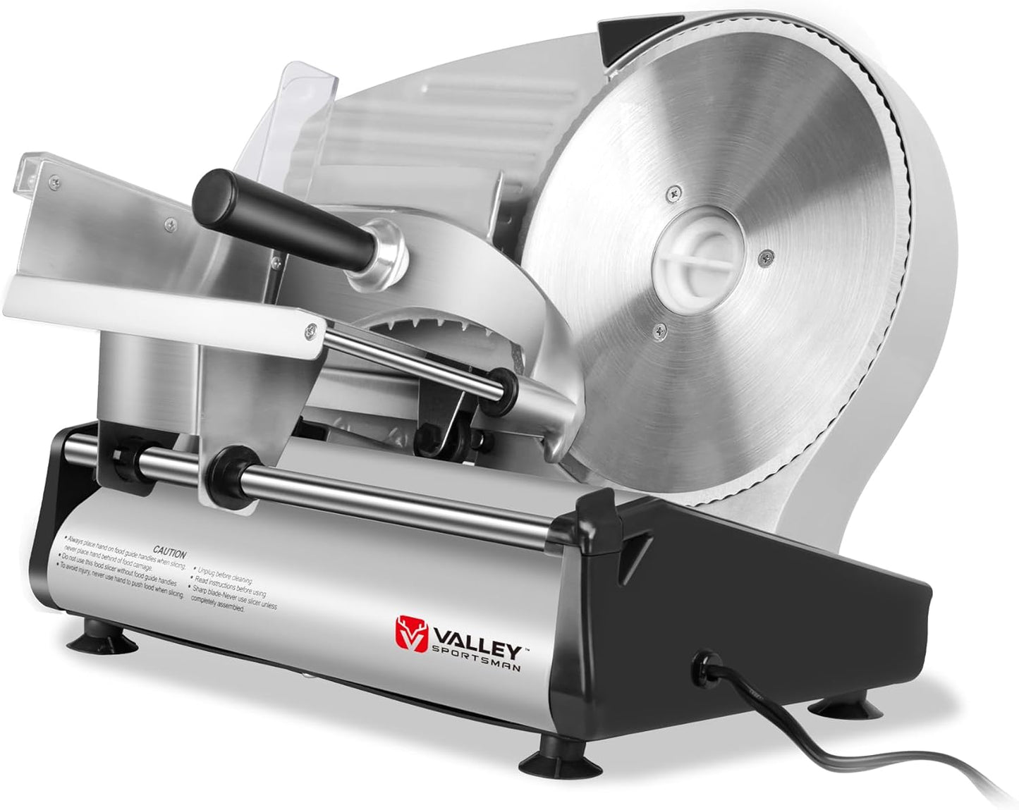 Electric Deli Meat Slicer with 8.7in Stainless Steel Blade