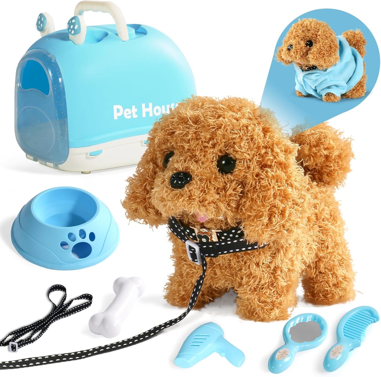 Barking Interactive Dog Toy: Kids' Pet Care Fun!