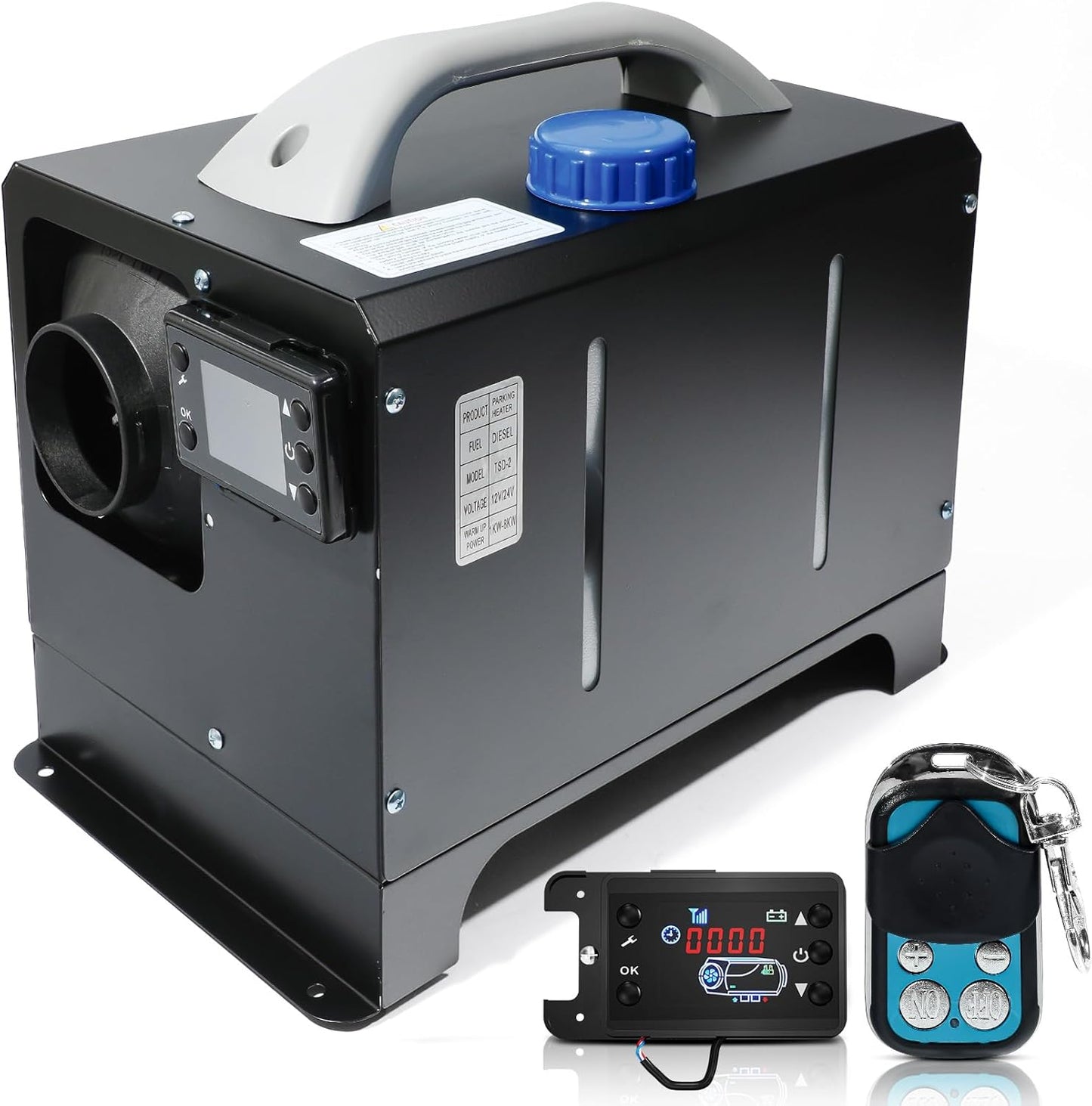 8KW Diesel Heater: All-in-One Portable with Remote Control
