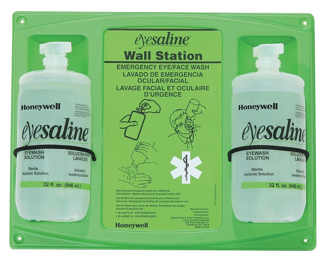 Honeywell Fend-all 32 oz. Double Bottle Eye Wash Wall Station
