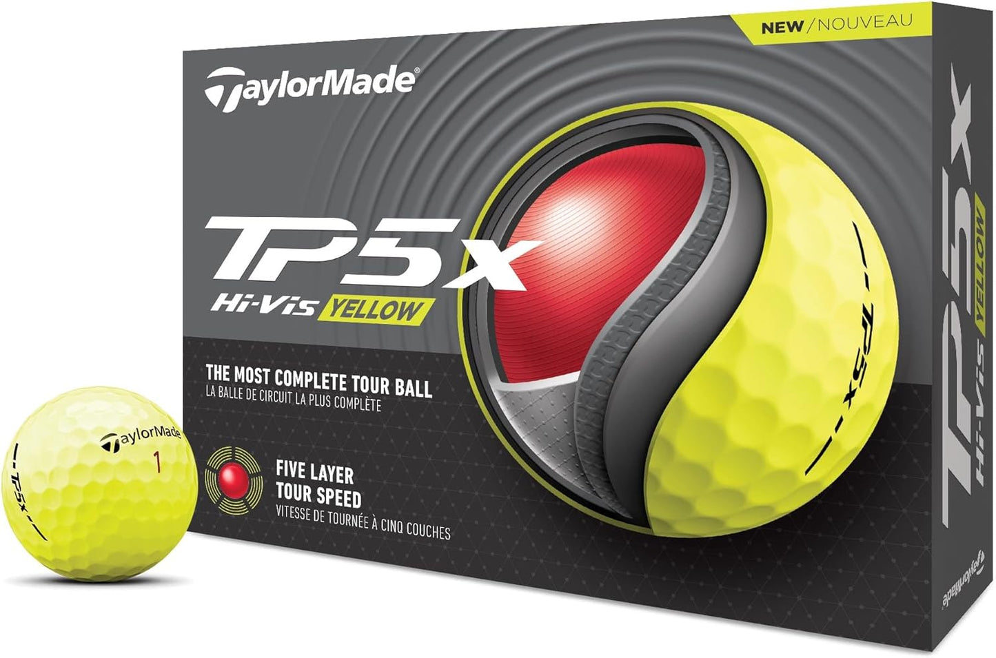 TaylorMade Golf 2024 Golf Balls with 5 Layer Progressive Construction