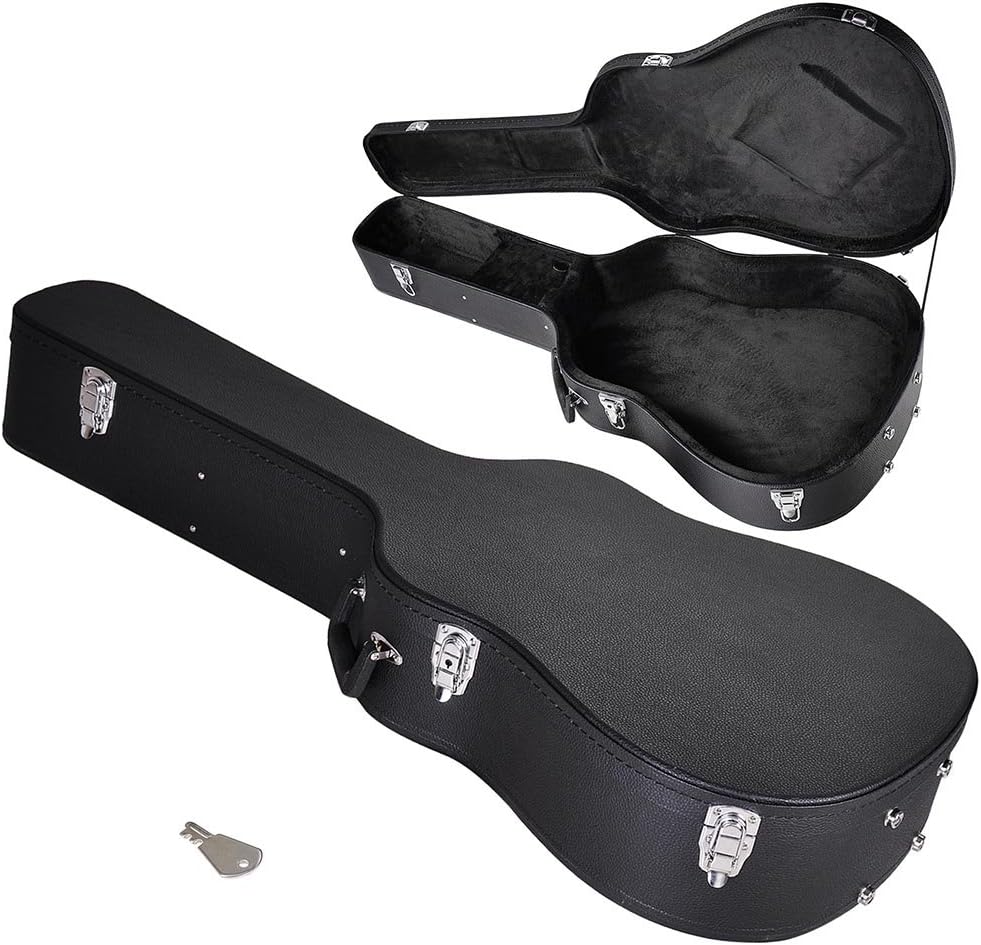 Protective Locking Wood Case for 41 Acoustic Guitar