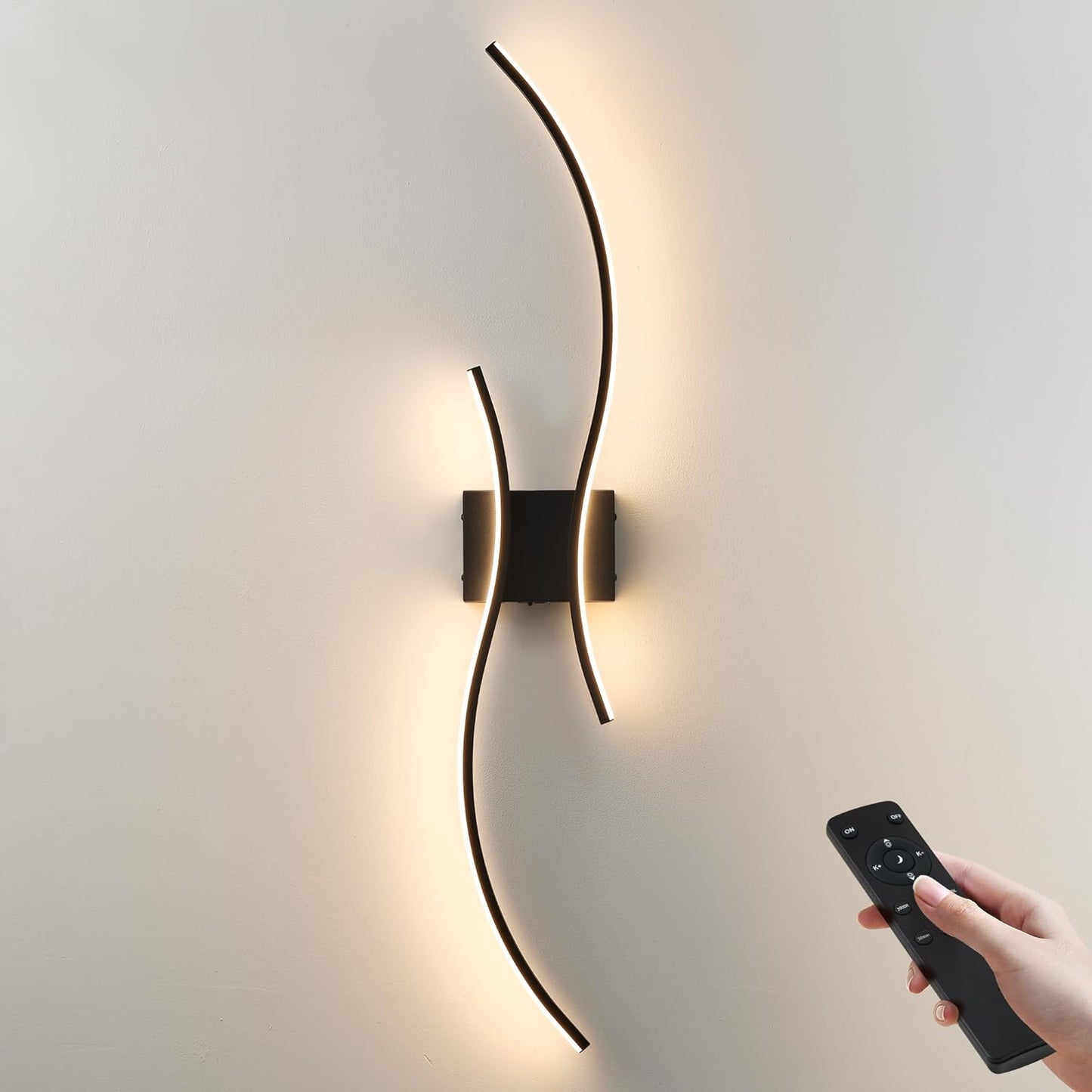 Battery Operated Wall Sconces with Remote Control for Home