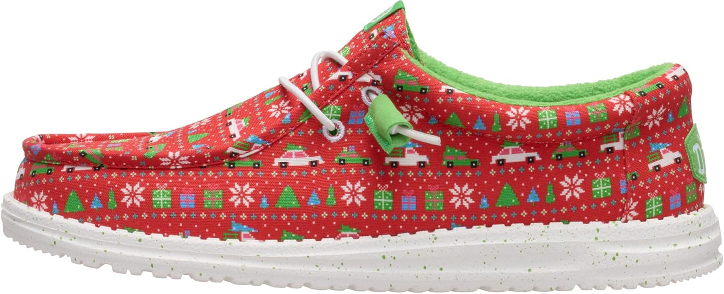 HEYDUDE Wally Holiday Slip-On Loafers for Festive Comfort