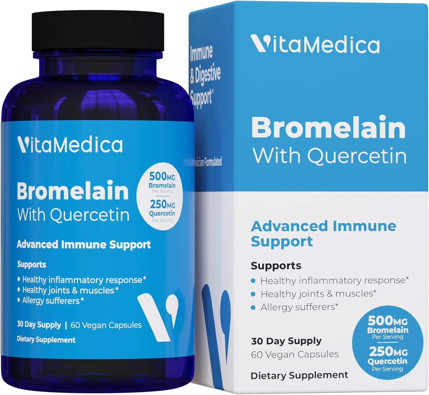 Bromelain & Quercetin Supplement for Immunity and Recovery