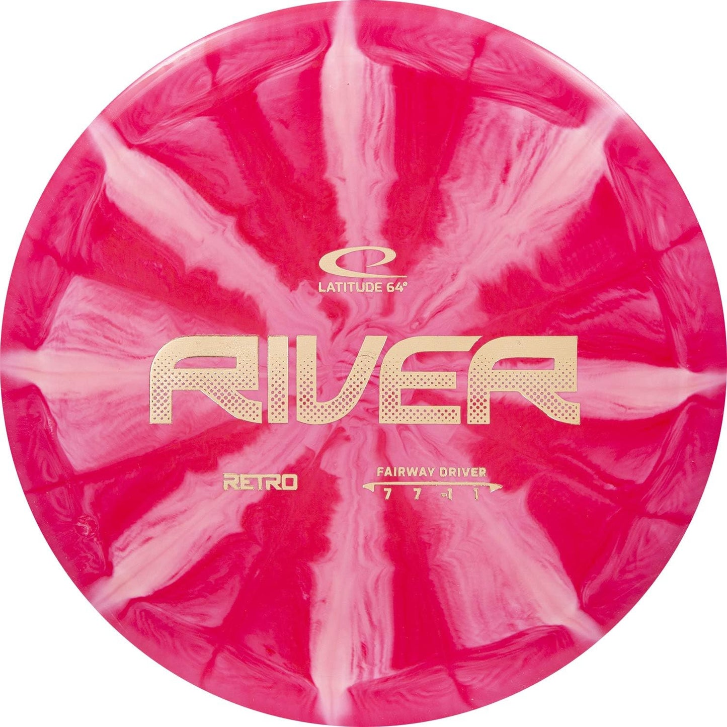 Latitude 64 River Disc Golf Driver | Easy Fly Straight | Retro Burst Design