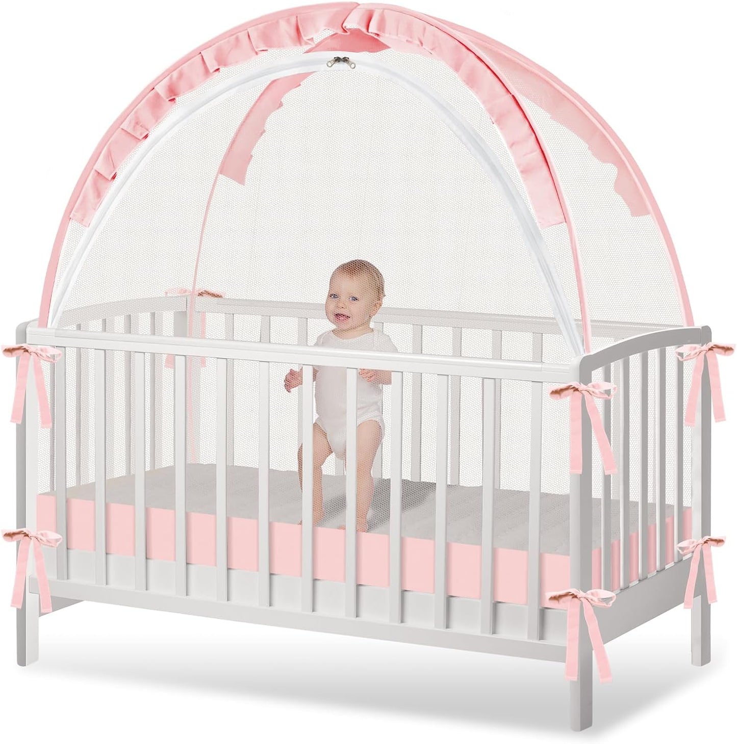 Zkaitoy Crib Tent - Secure Baby Sleep