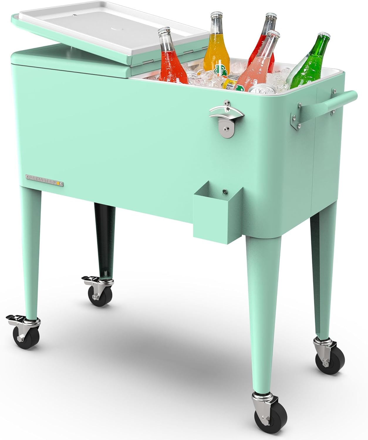 Permasteel 80 Quart Party Cooler for Outdoor Patio Fun