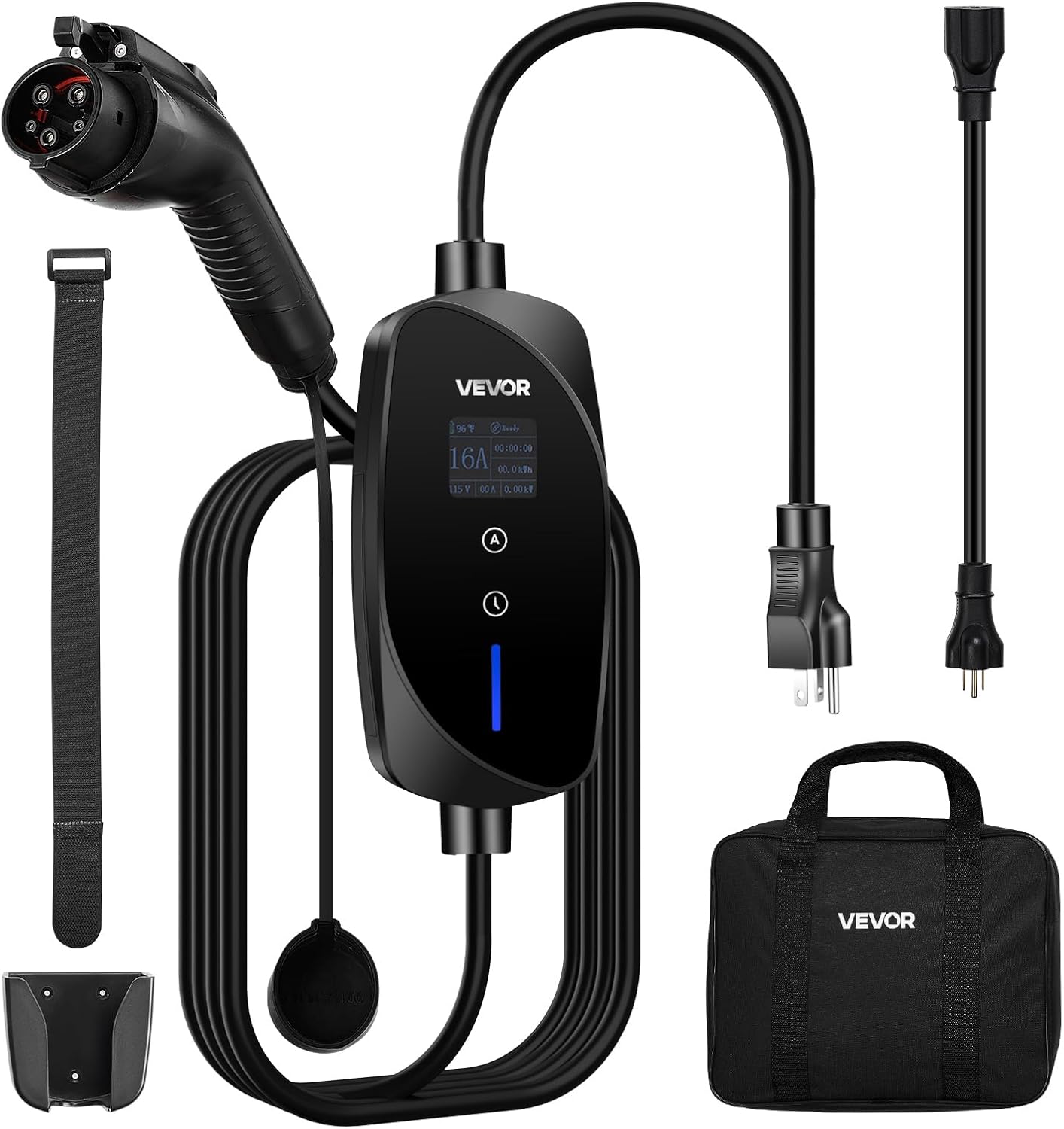VEVOR Level 1&2 EV Charger with 25 ft Cable for Home Use