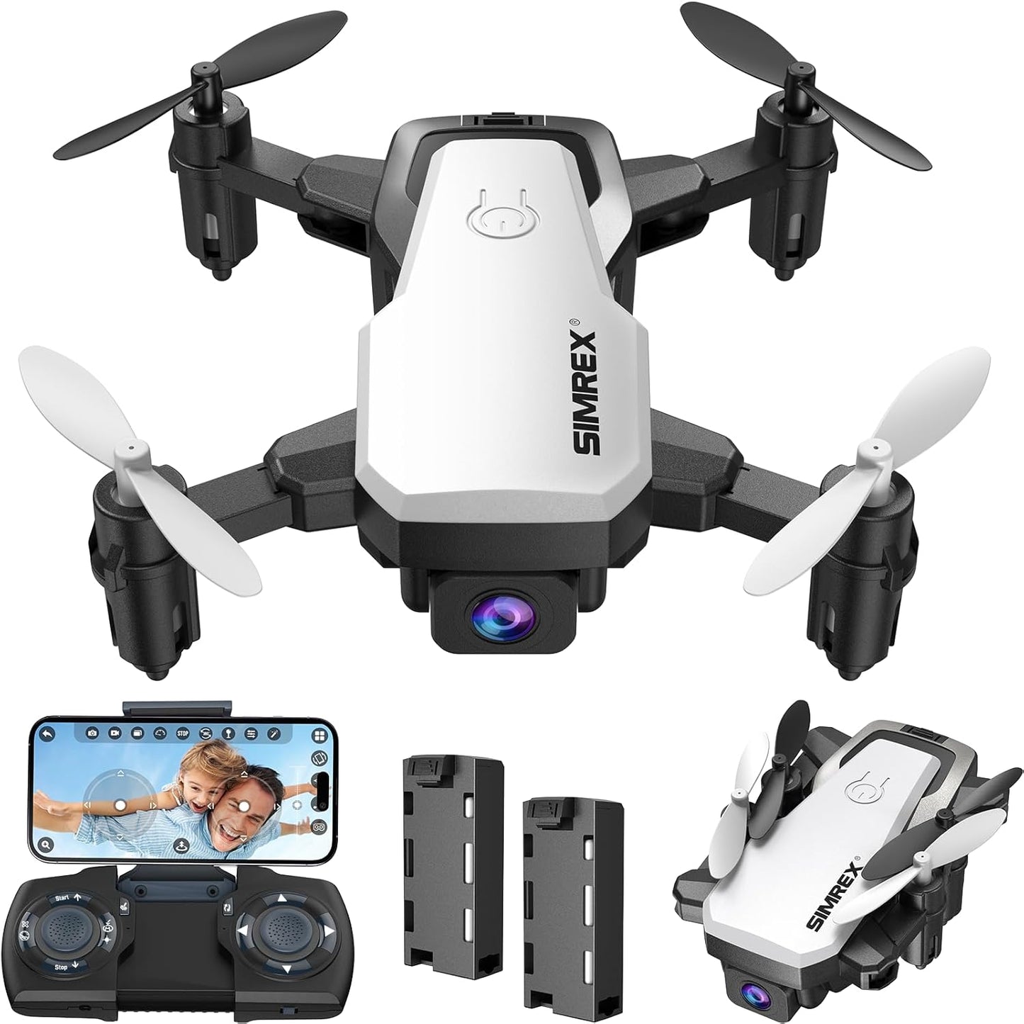 SIMREX X300C Mini Drone - HD Camera, Foldable, Altitude Hold