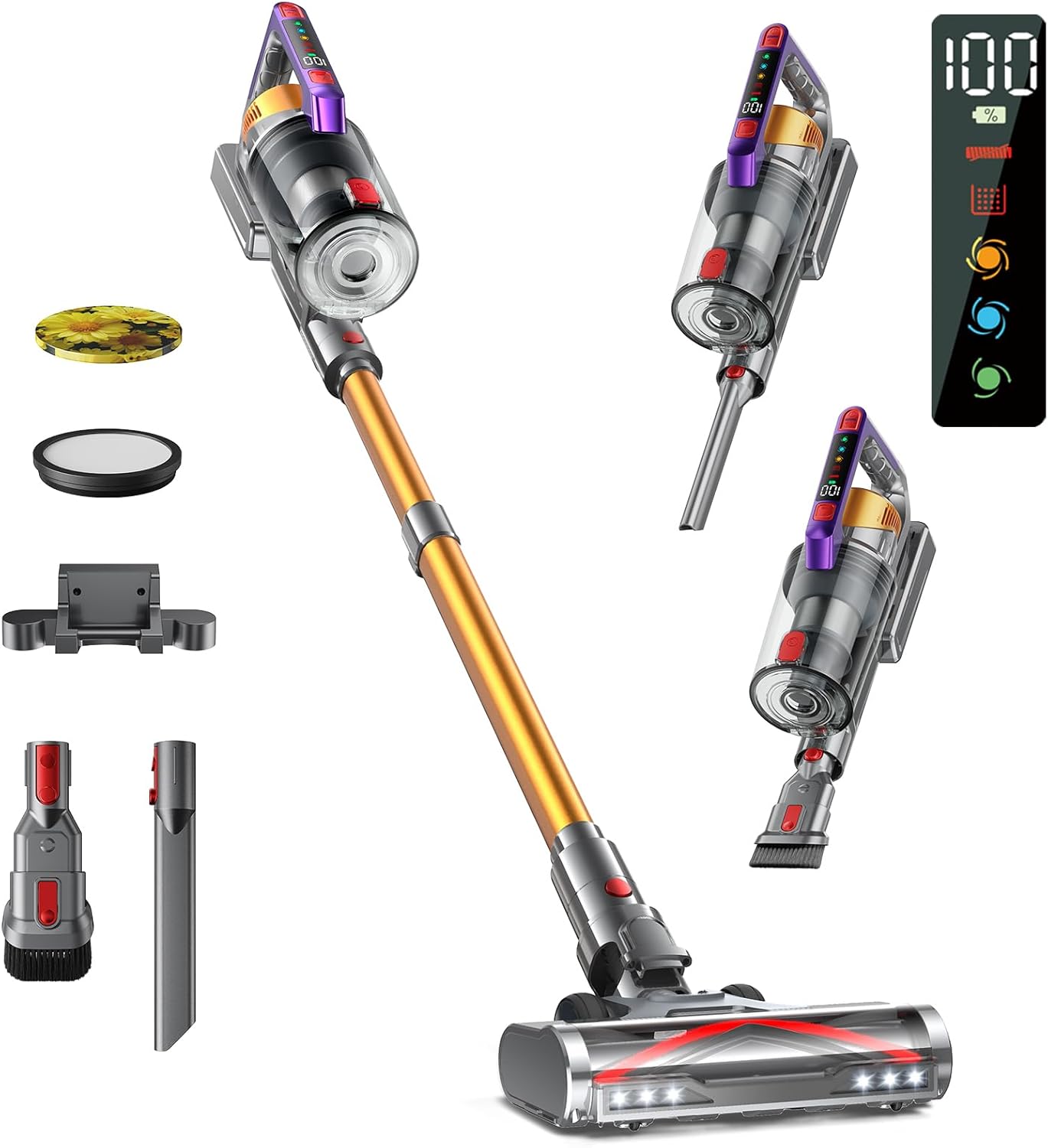 550W Self-Standing Cordless Vacuum with Aromatherapy