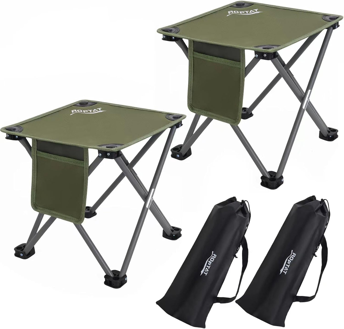 Compact Lightweight Camping Stool Set - On-the-Go Comfort!