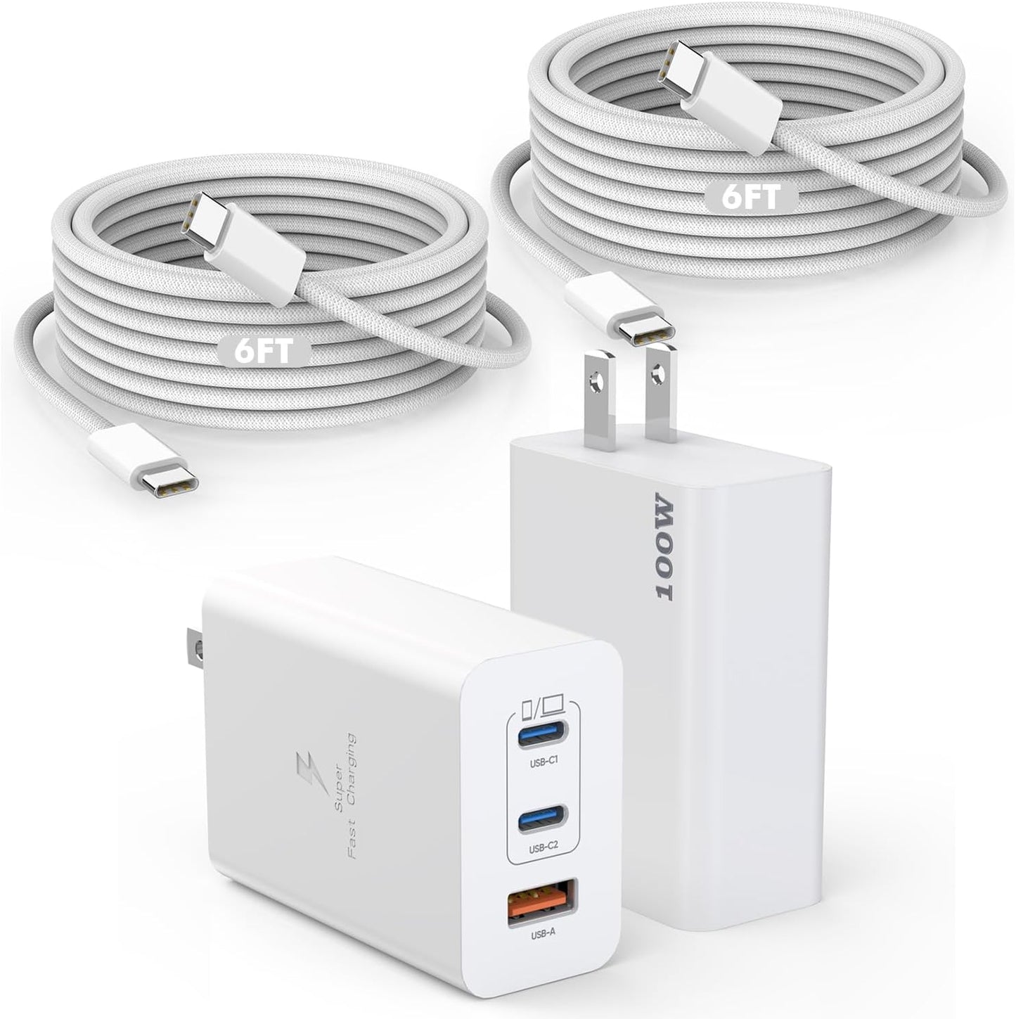 Fast Charge MacBooks with 100W USB C Charger Set