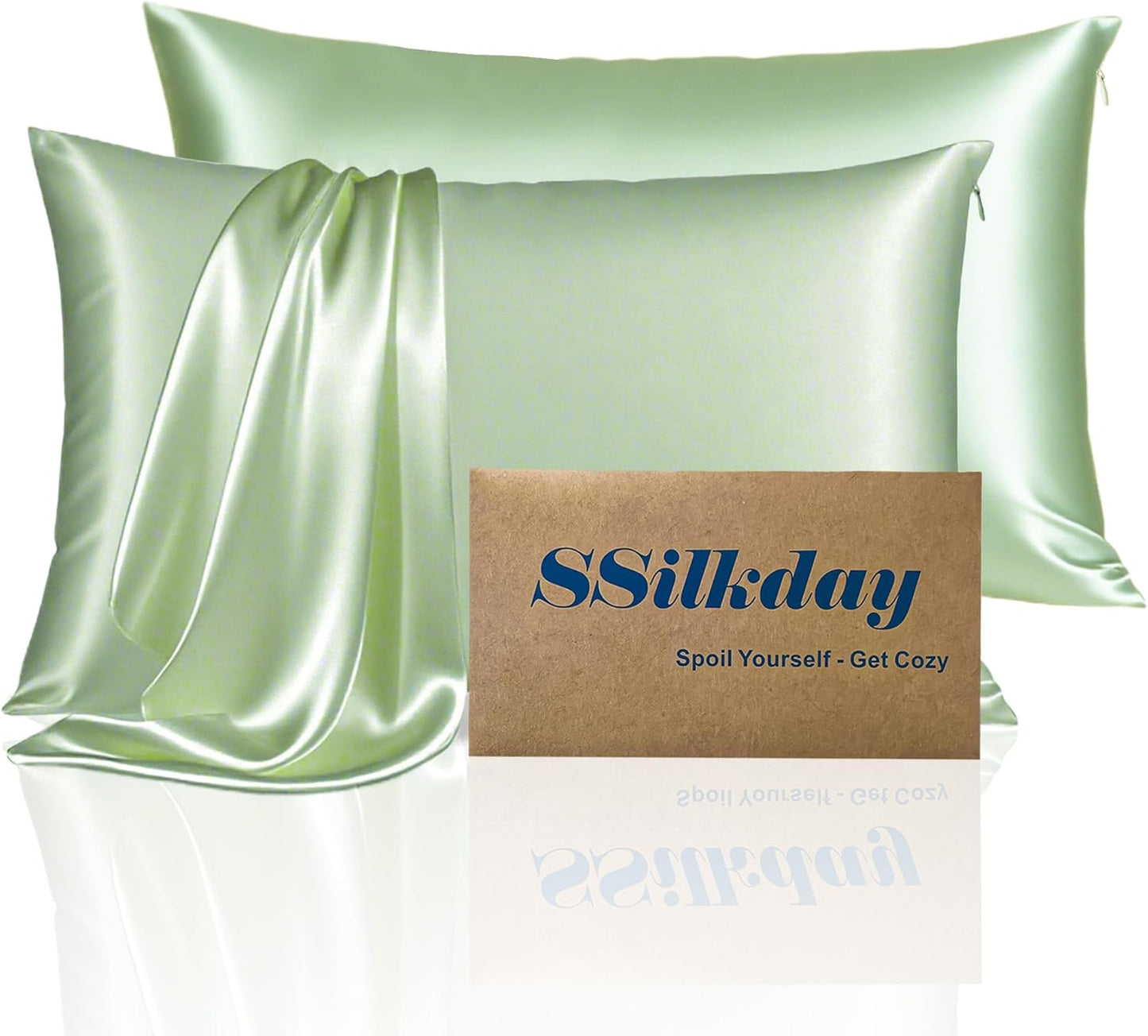 Mulberry Silk Pillow Cases 2 Pack for Ultimate Comfort and Care